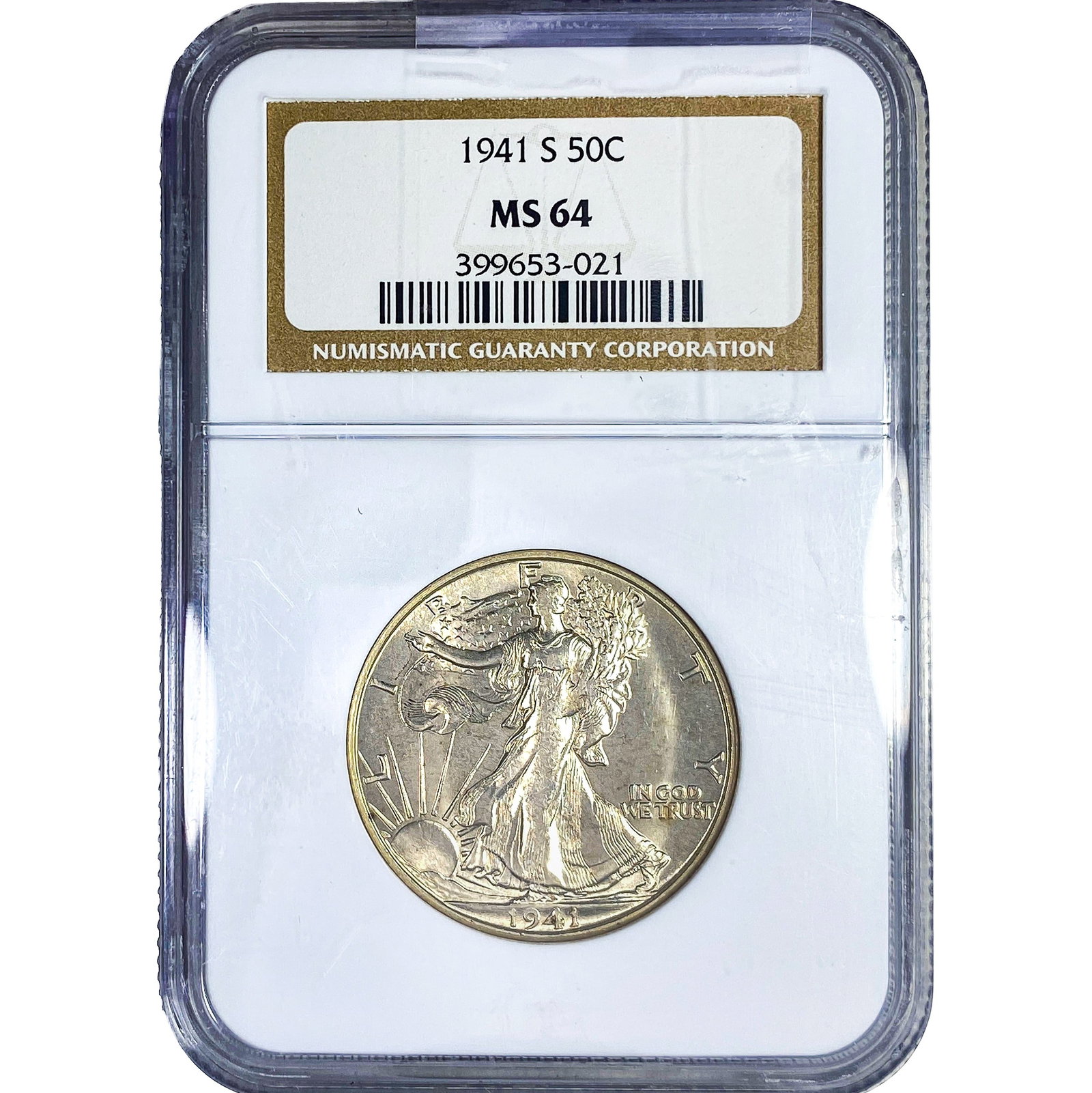 1941-S Walking Liberty Half Dollar NGC MS64 (1 of 2)