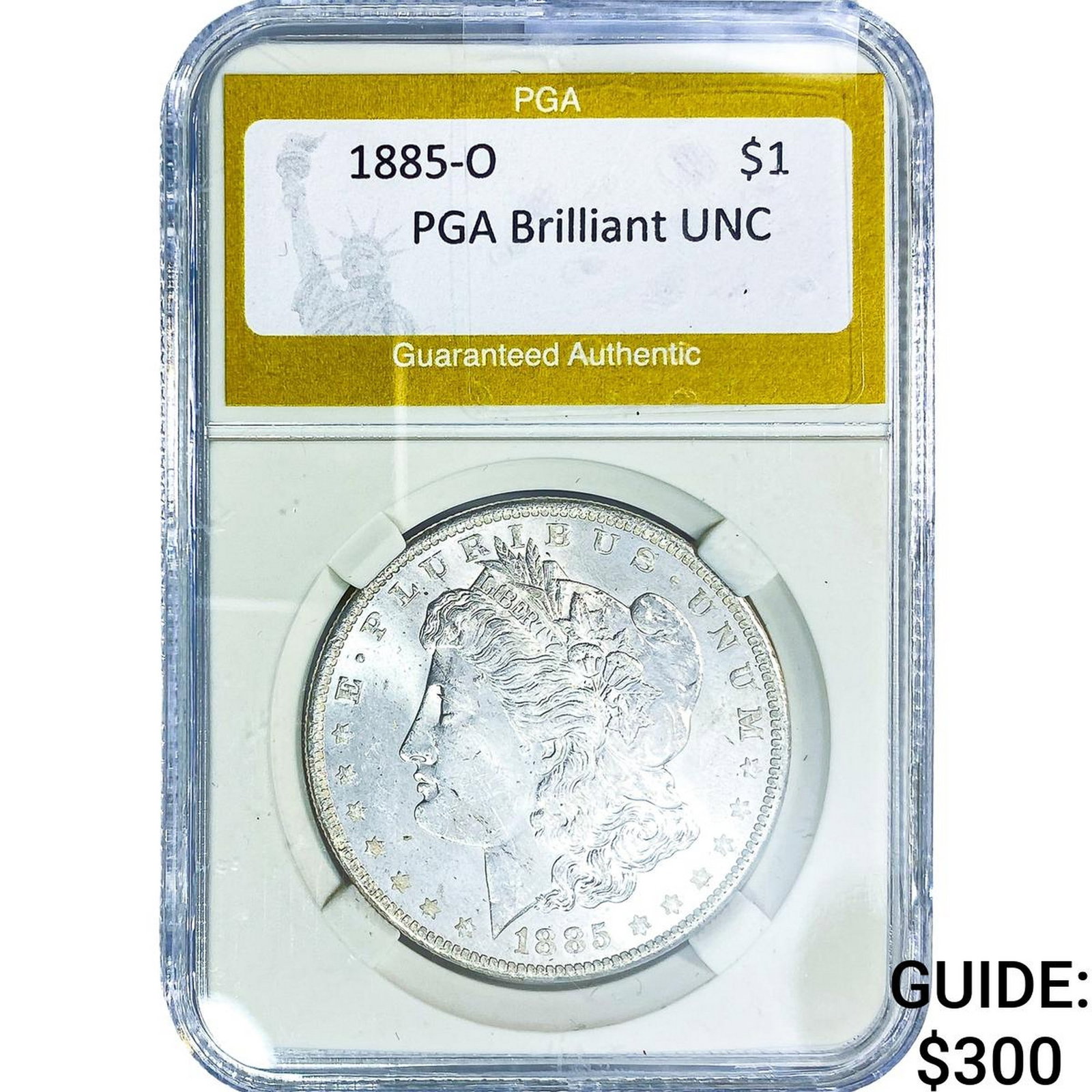 1885-O Morgan Silver Dollar PGA Brilliant UNC (1 of 2)