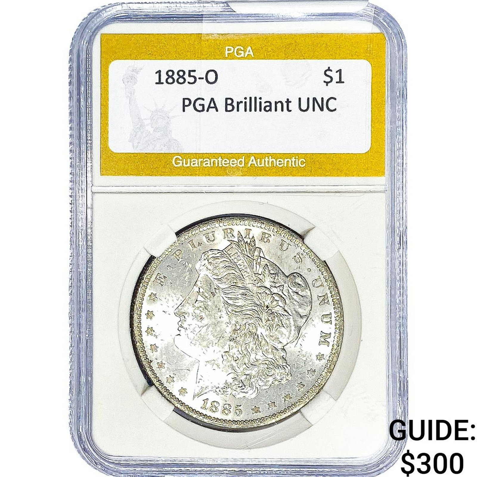 1885-O Morgan Silver Dollar PGA Brilliant UNC (1 of 2)