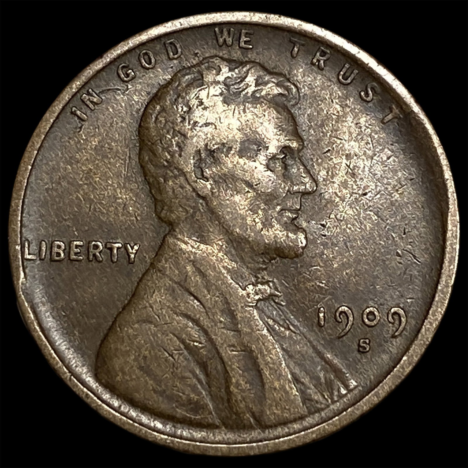 1909-S Lincoln Wheat Cent CLOSELY UNCIRCULATED (1 of 2)