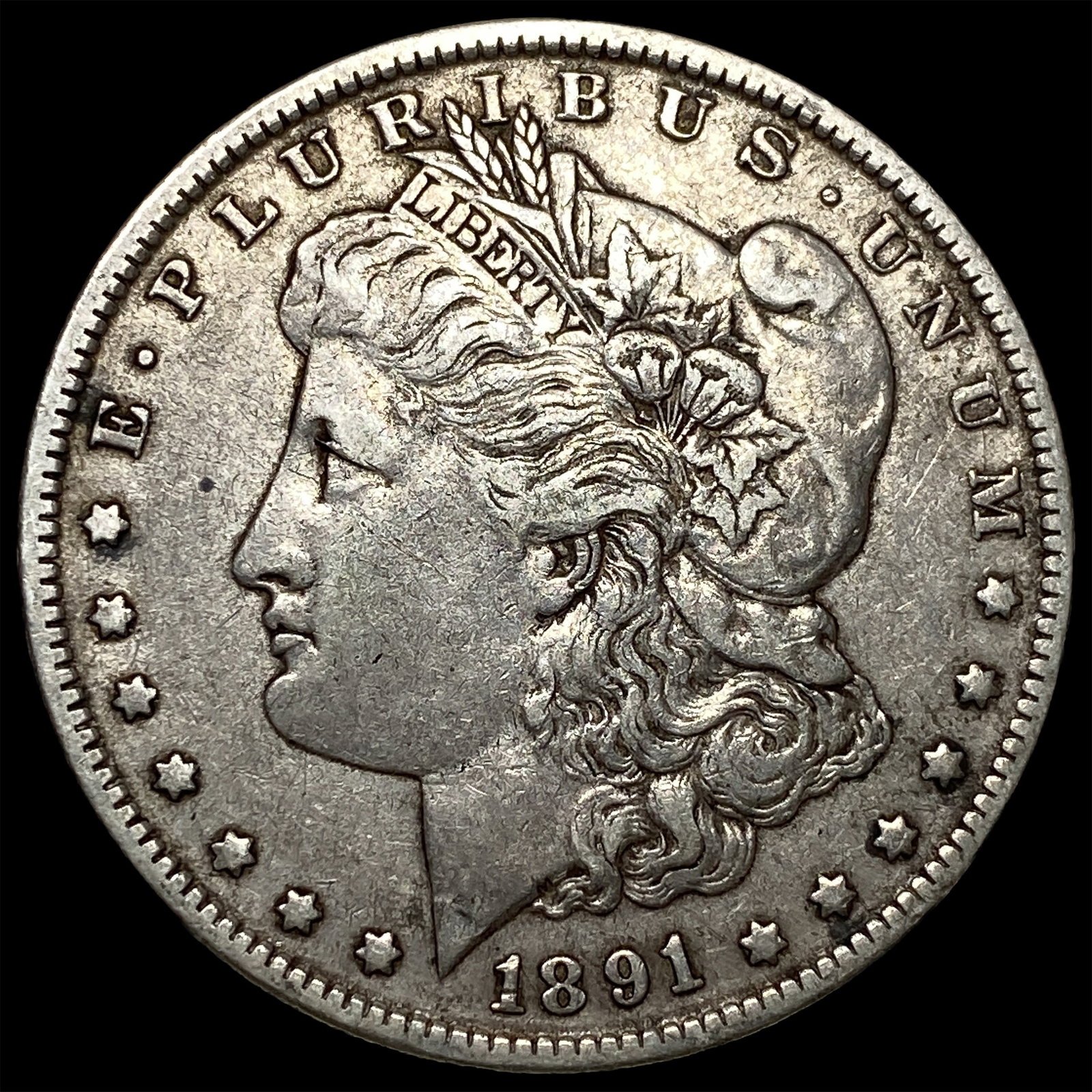 1891-O Silver Morgan Dollar NEARLY UNCIRCULATED: 1891-O Silver Morgan Dollar NEARLY UNCIRCULATED