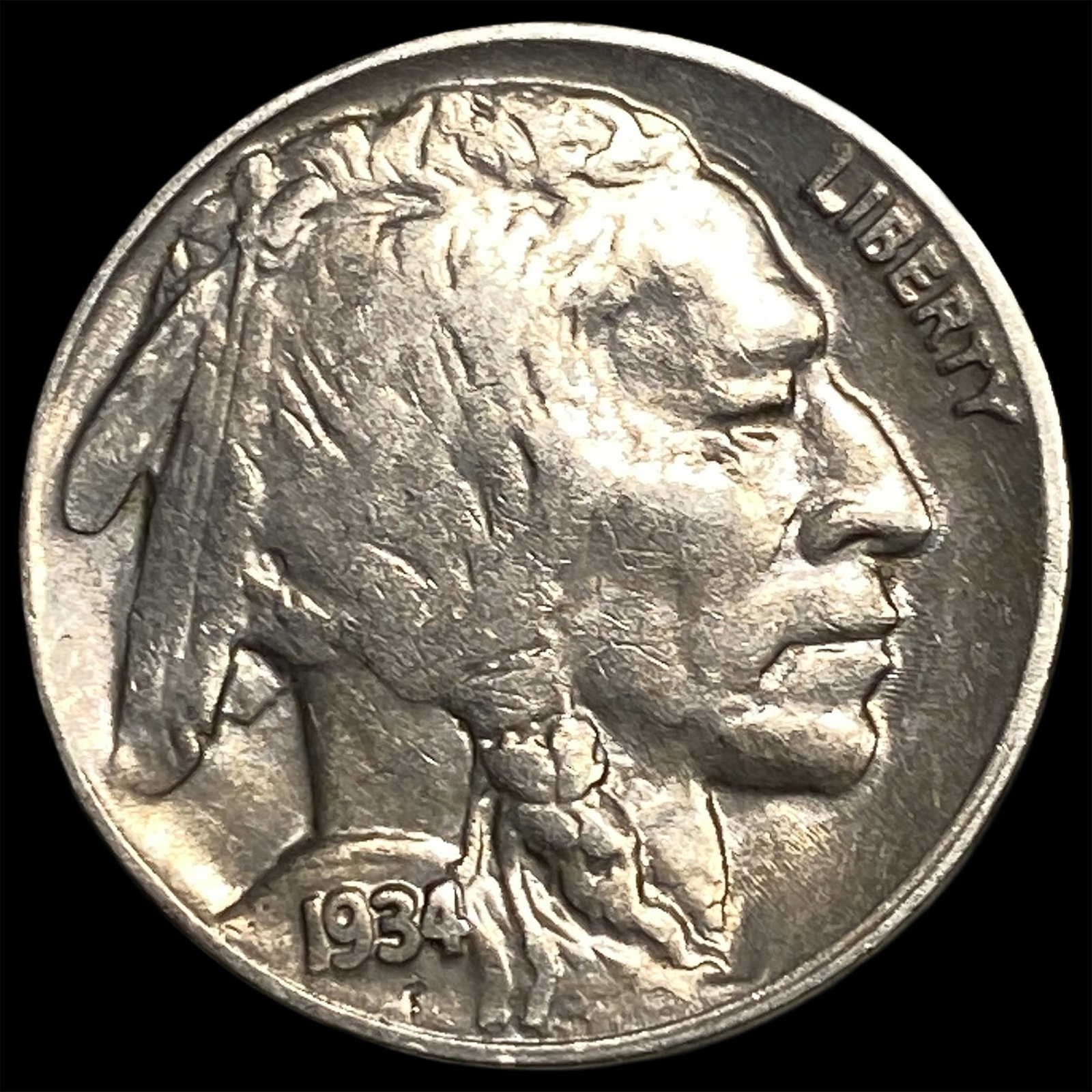 1934-D Buffalo Nickel CLOSELY UNCIRCULATED: 1934-D Buffalo Nickel CLOSELY UNCIRCULATED
