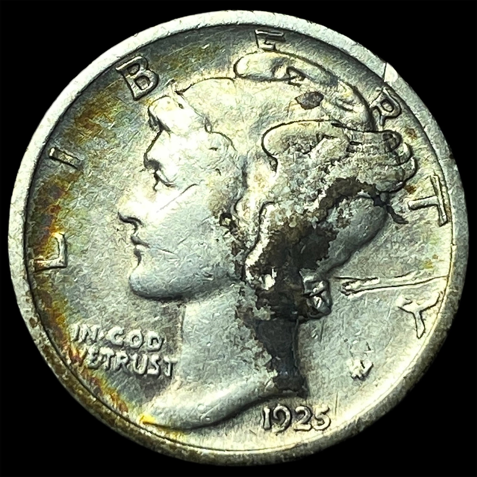 1925-S Silver Mercury Dime HIGH GRADE: 1925-S Silver Mercury Dime HIGH GRADE