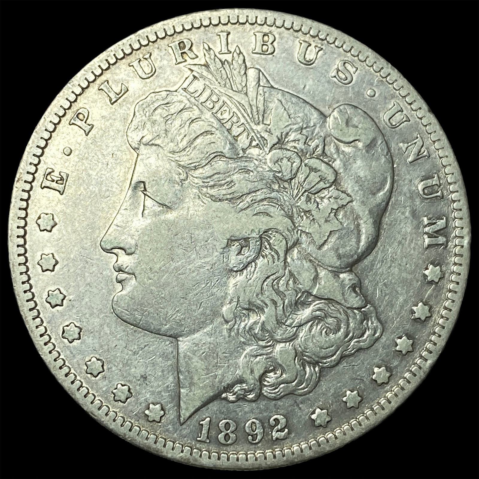1892-S Silver Morgan Dollar LIGHTLY CIRCULATED: 1892-S Silver Morgan Dollar LIGHTLY CIRCULATED