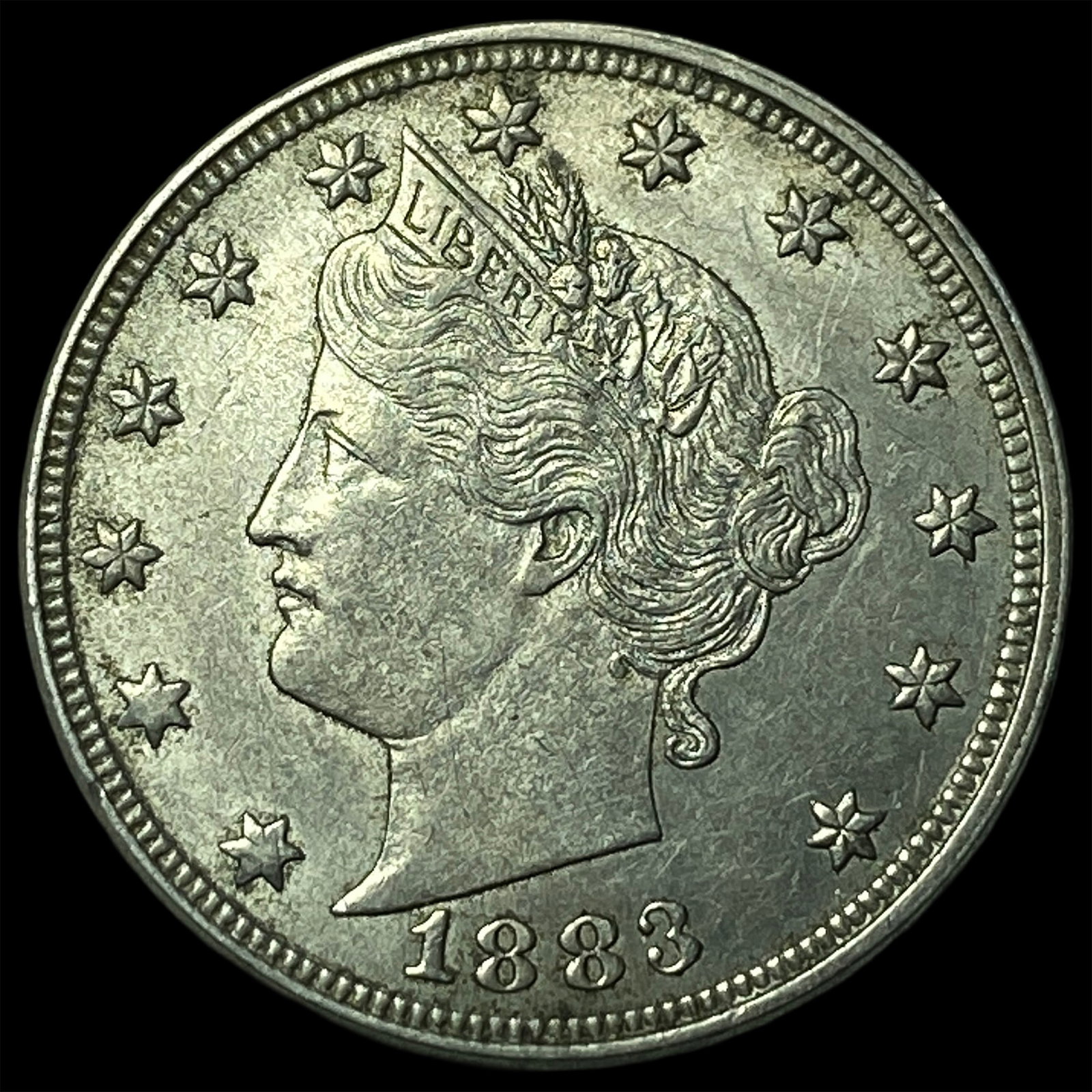 1883 Liberty Head Nickel No Cents UNCIRCULATED: 1883 Liberty Head Nickel No Cents UNCIRCULATED