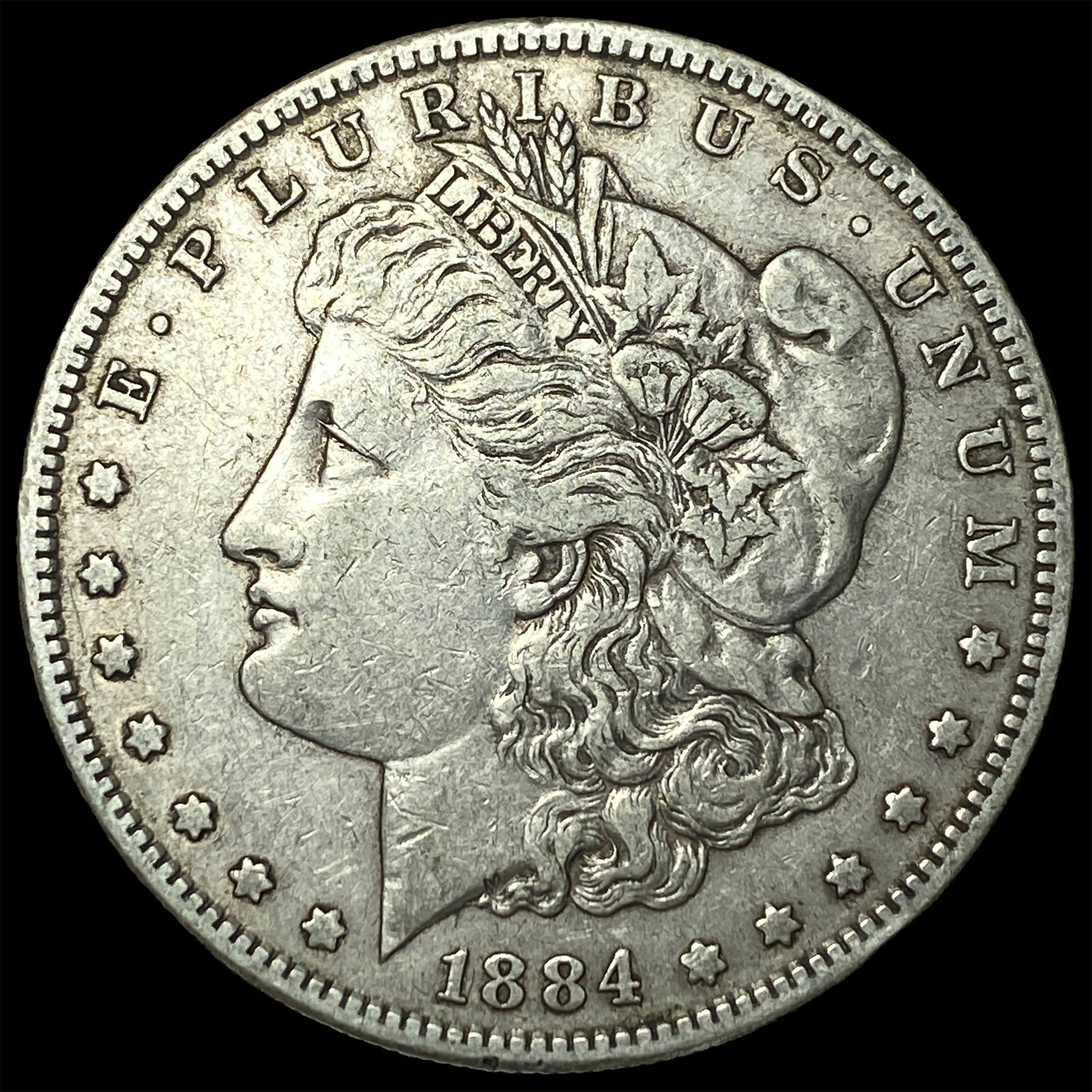 1884-S Silver Morgan Dollar NEARLY UNCIRCULATED: 1884-S Silver Morgan Dollar NEARLY UNCIRCULATED
