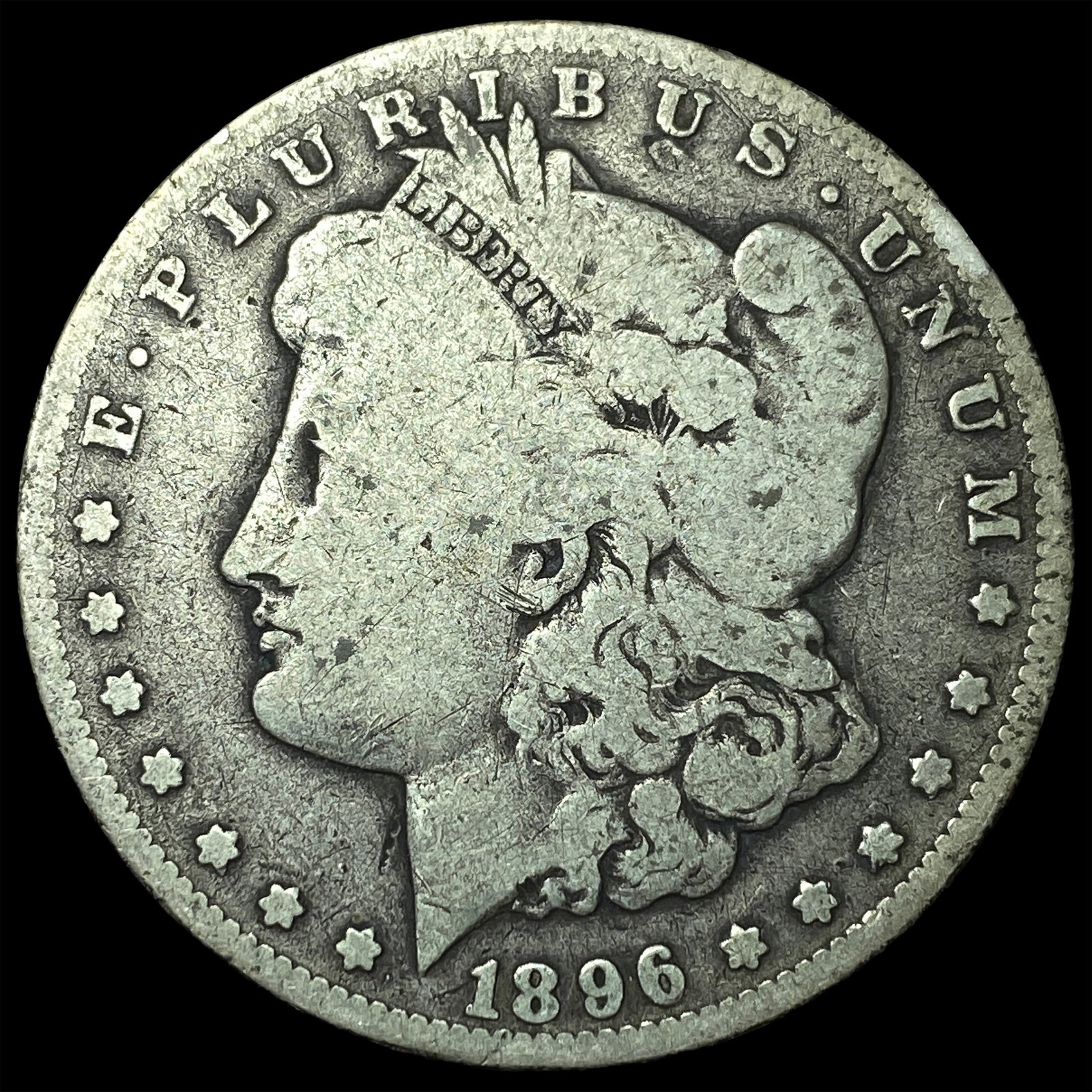 1896-S Silver Morgan Dollar NICELY CIRCULATED: 1896-S Silver Morgan Dollar NICELY CIRCULATED