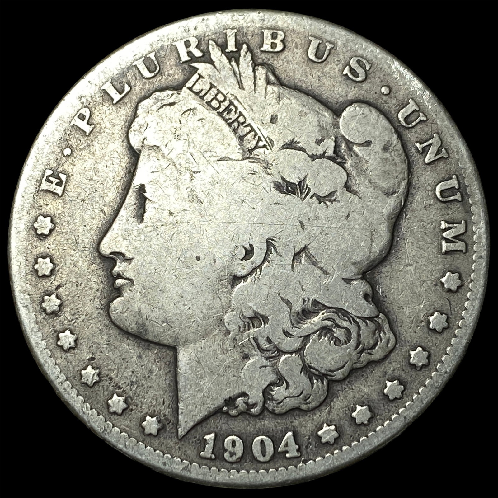 1904-S Silver Morgan Dollar NICELY CIRCULATED: 1904-S Silver Morgan Dollar NICELY CIRCULATED
