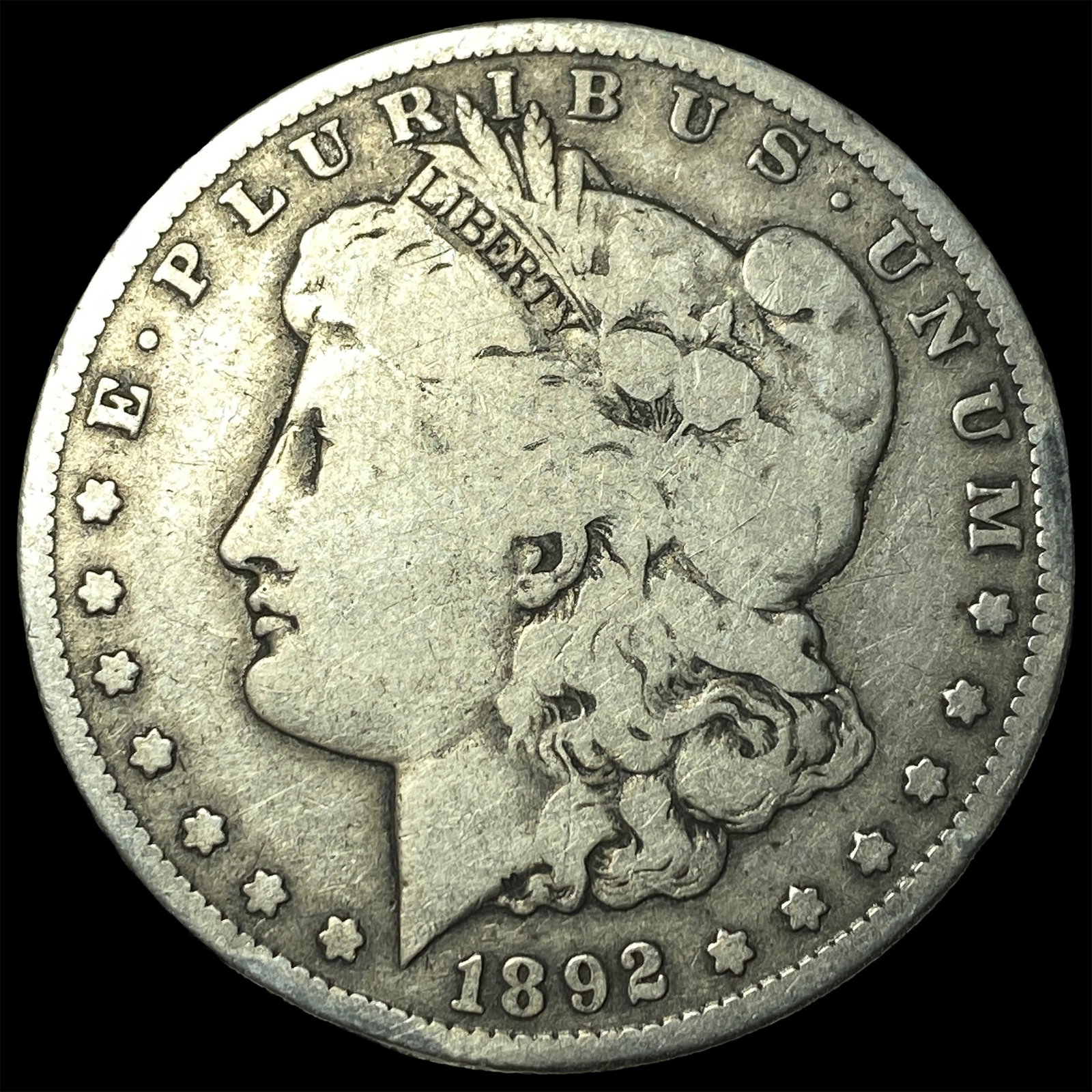 1892-S Silver Morgan Dollar LIGHTLY CIRCULATED (1 of 2)