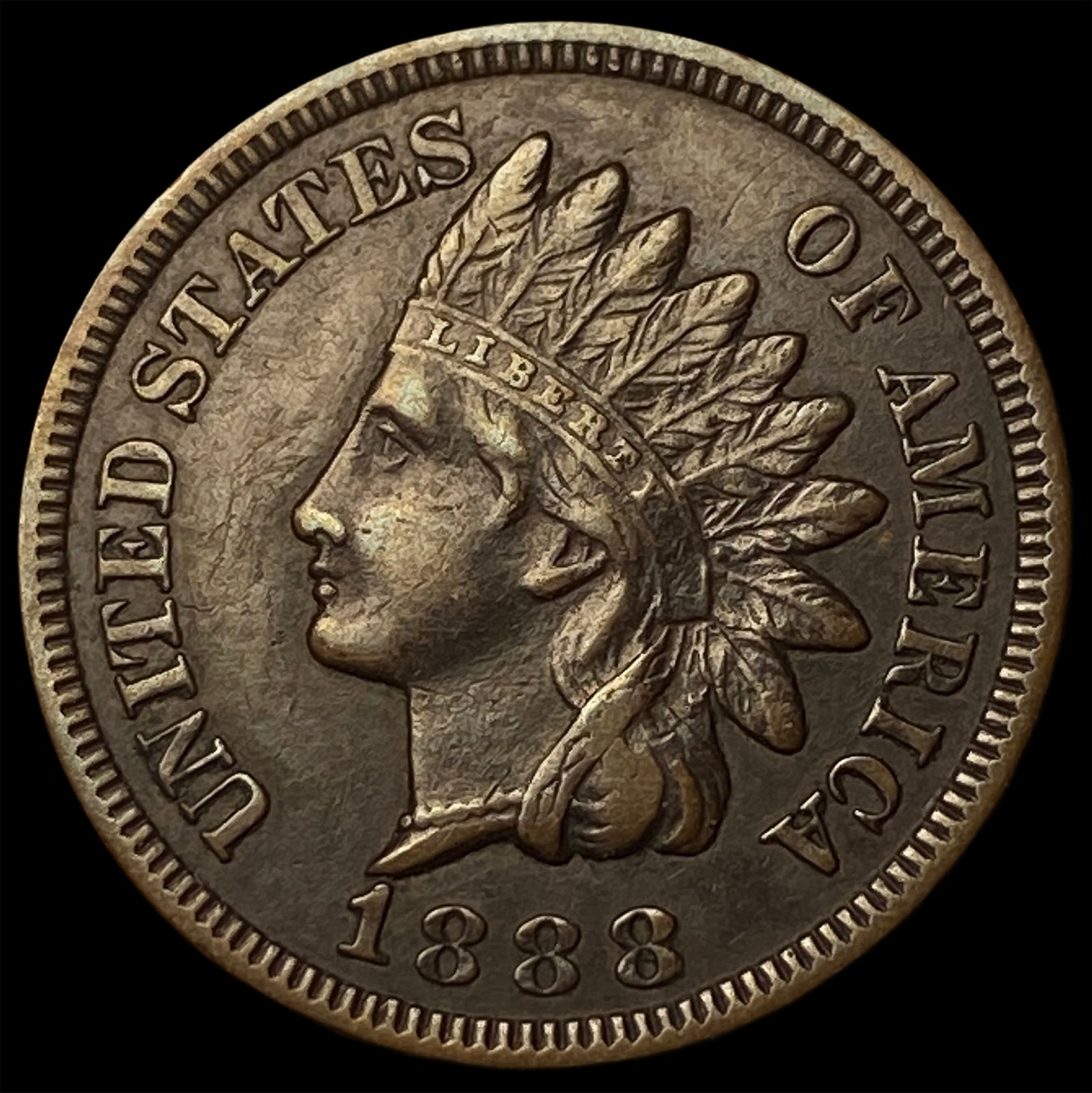 1888 Indian Head Cent CLOSELY UNCIRCULATED: 1888 Indian Head Cent CLOSELY UNCIRCULATED