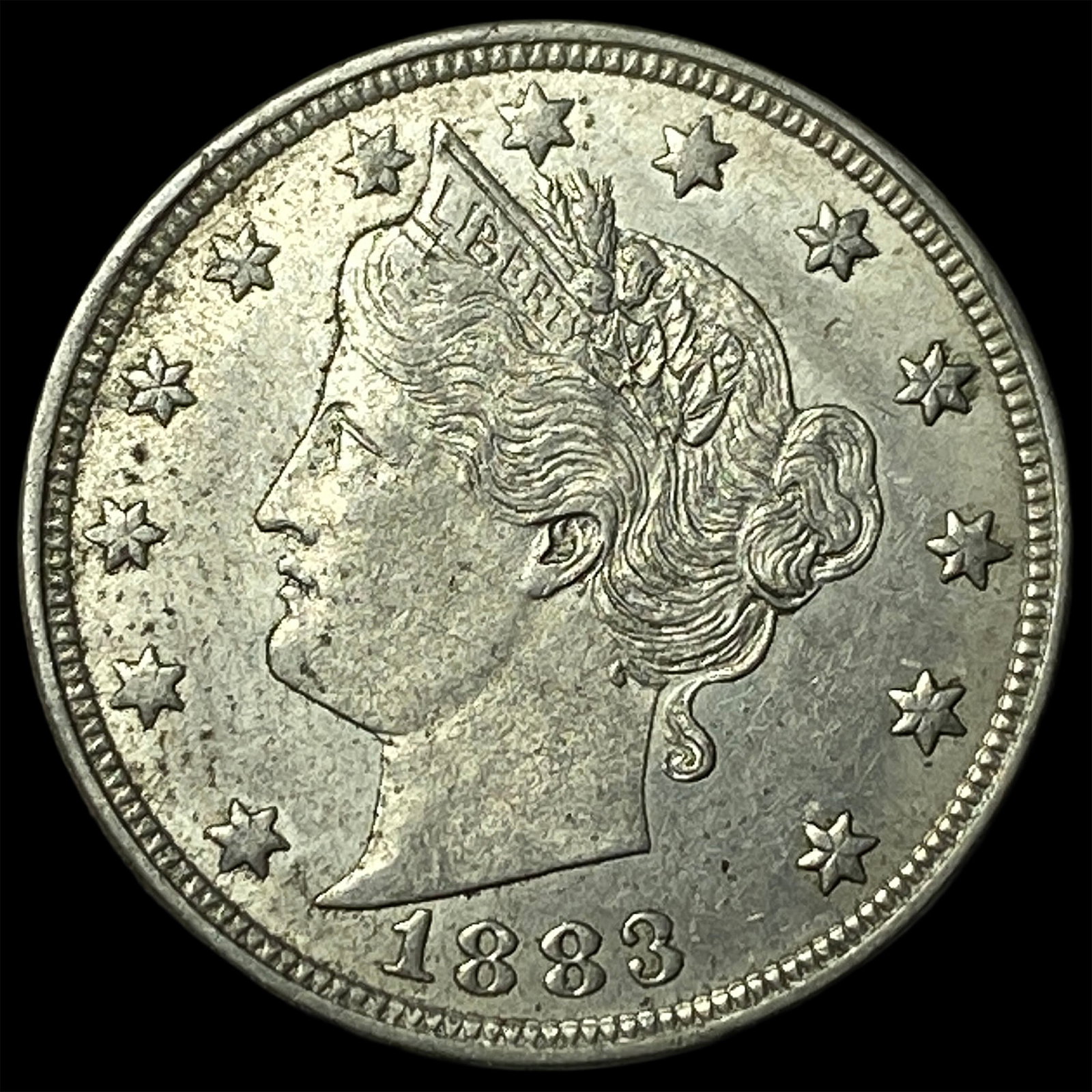 1883 Liberty Head Nickel (No Cents) CLOSELY UNCIRCULATED: 1883 Liberty Head Nickel (No Cents) CLOSELY UNCIRCULATED