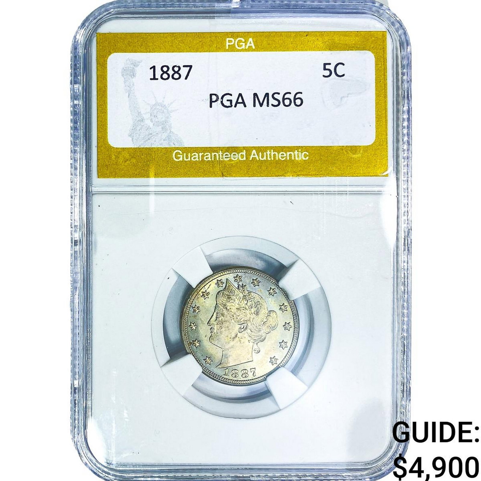 1887 Liberty Victory Nickel PGA MS66 (1 of 2)