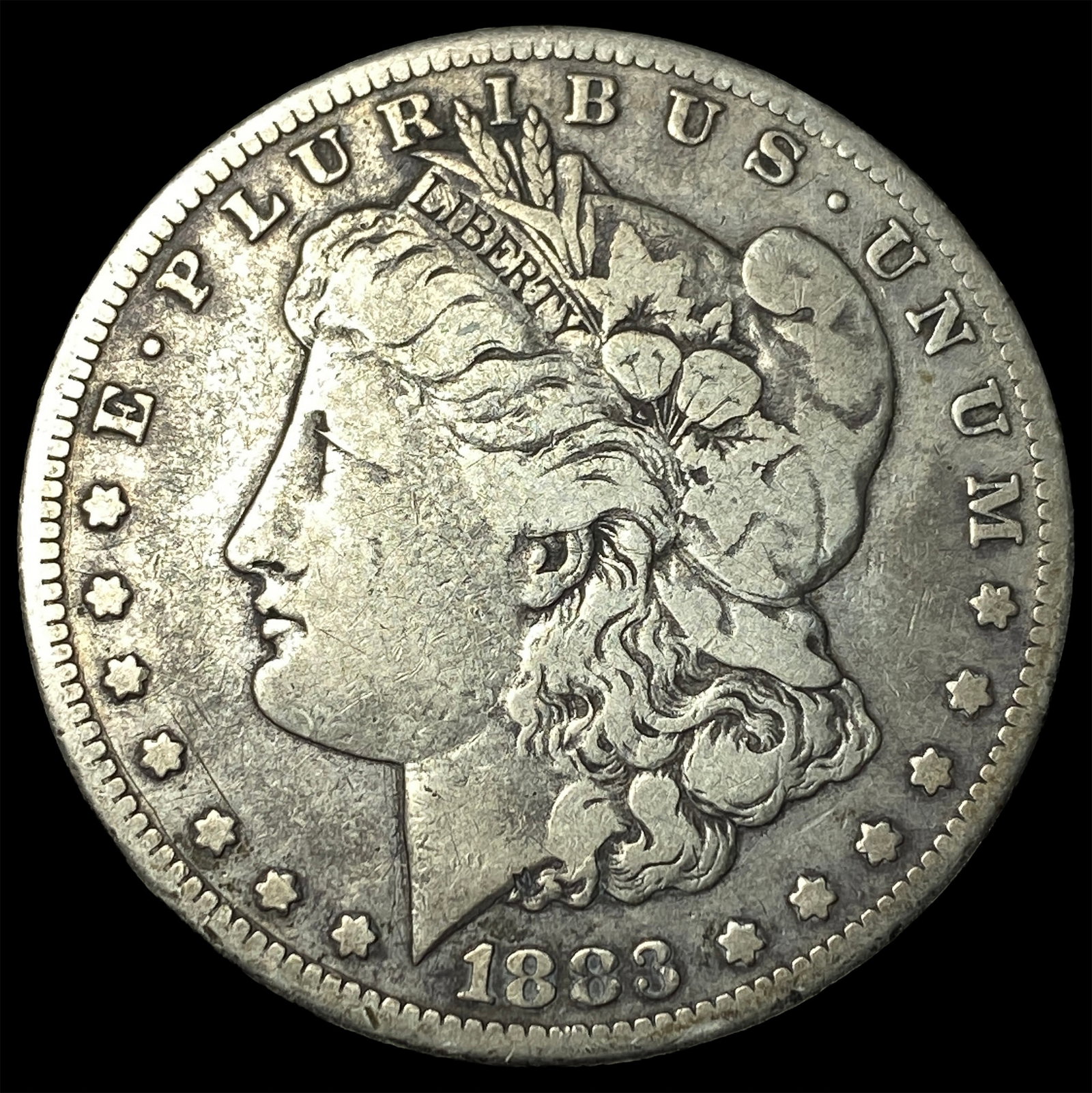 1883-CC Silver Morgan Dollar LIGHTLY CIRCULATED: 1883-CC Silver Morgan Dollar LIGHTLY CIRCULATED