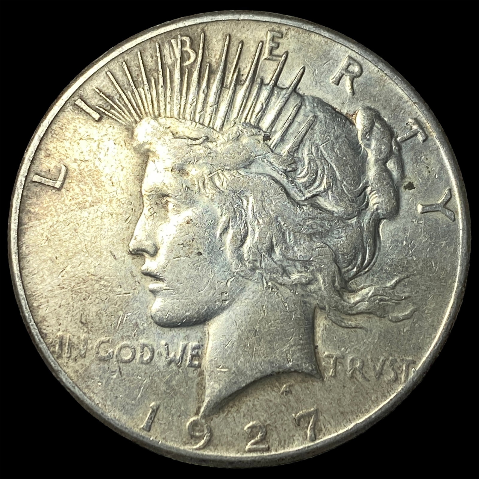 1927 Silver Peace Dollar CHOICE AU (1 of 2)
