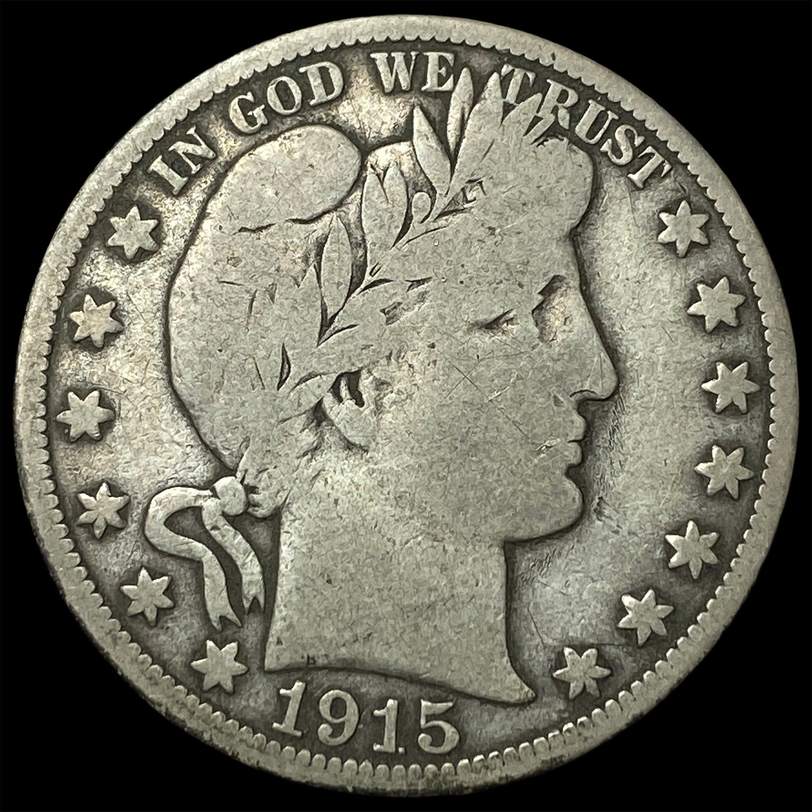 1915 Barber Half Dollar LIGHTLY CIRCULATED: 1915 Barber Half Dollar LIGHTLY CIRCULATED