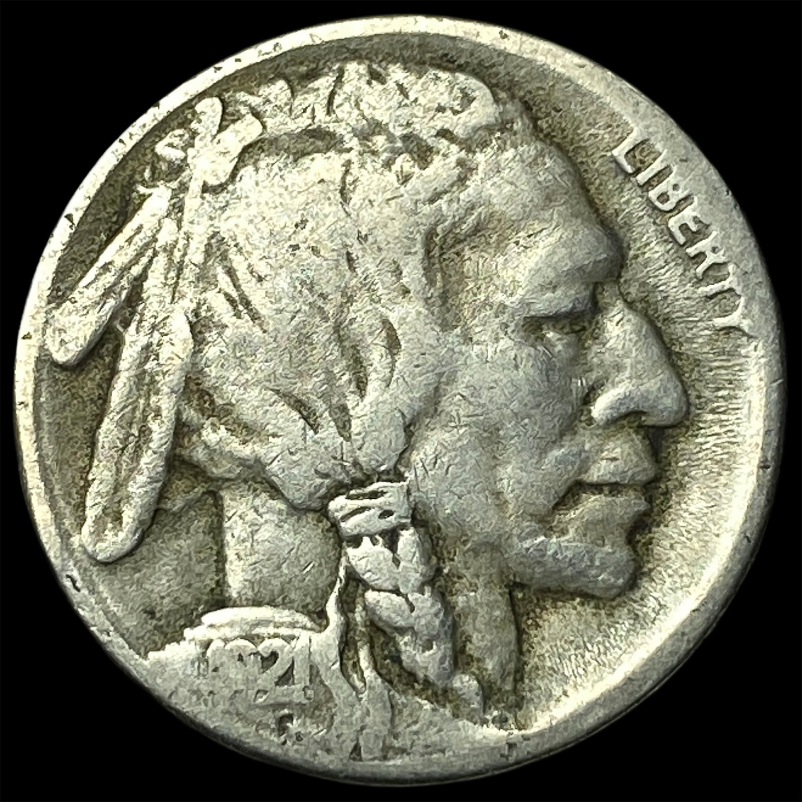 1921-S Buffalo Nickel LIGHTLY CIRCULATED: 1921-S Buffalo Nickel LIGHTLY CIRCULATED