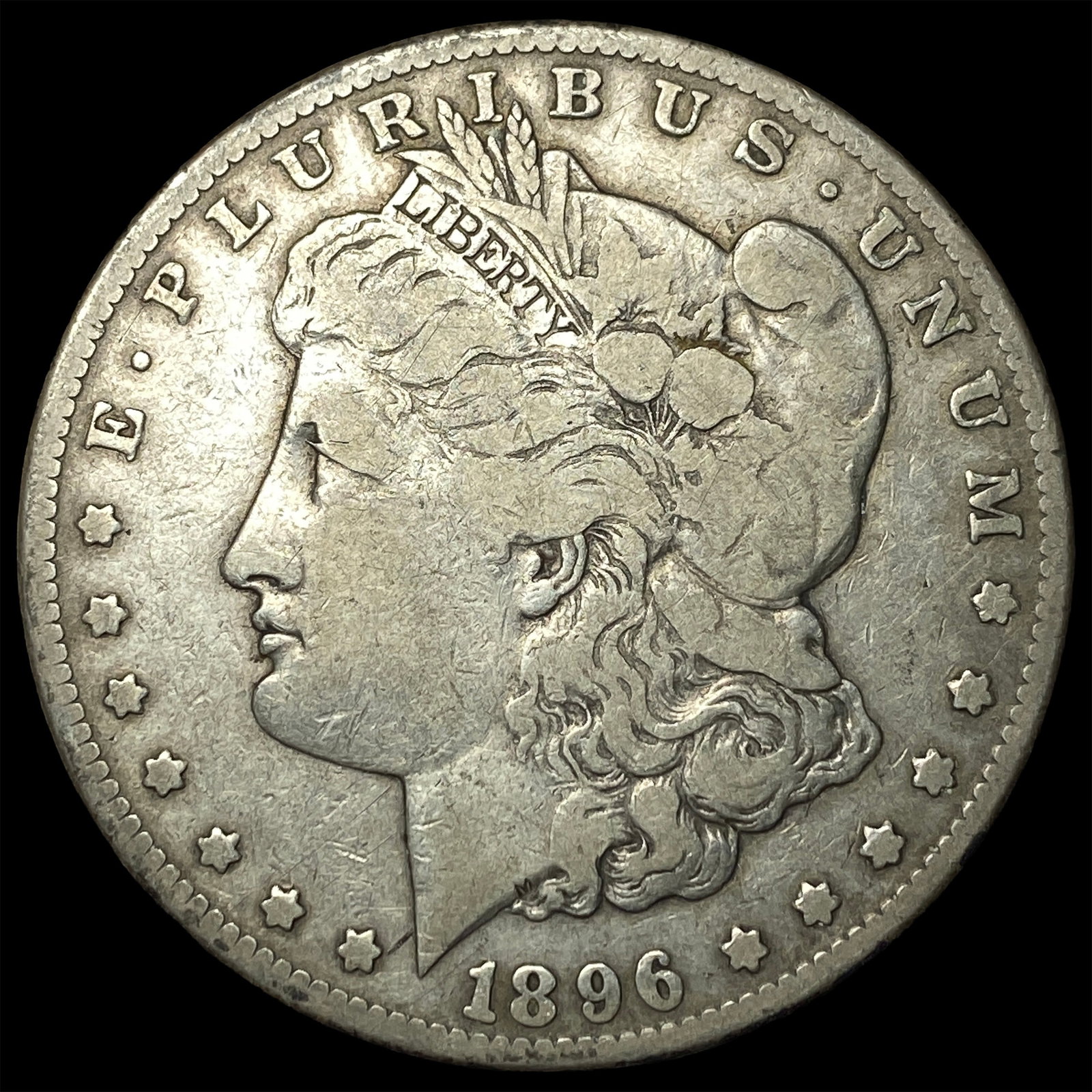 1896-S Silver Morgan Dollar LIGHTLY CIRCULATED: 1896-S Silver Morgan Dollar LIGHTLY CIRCULATED