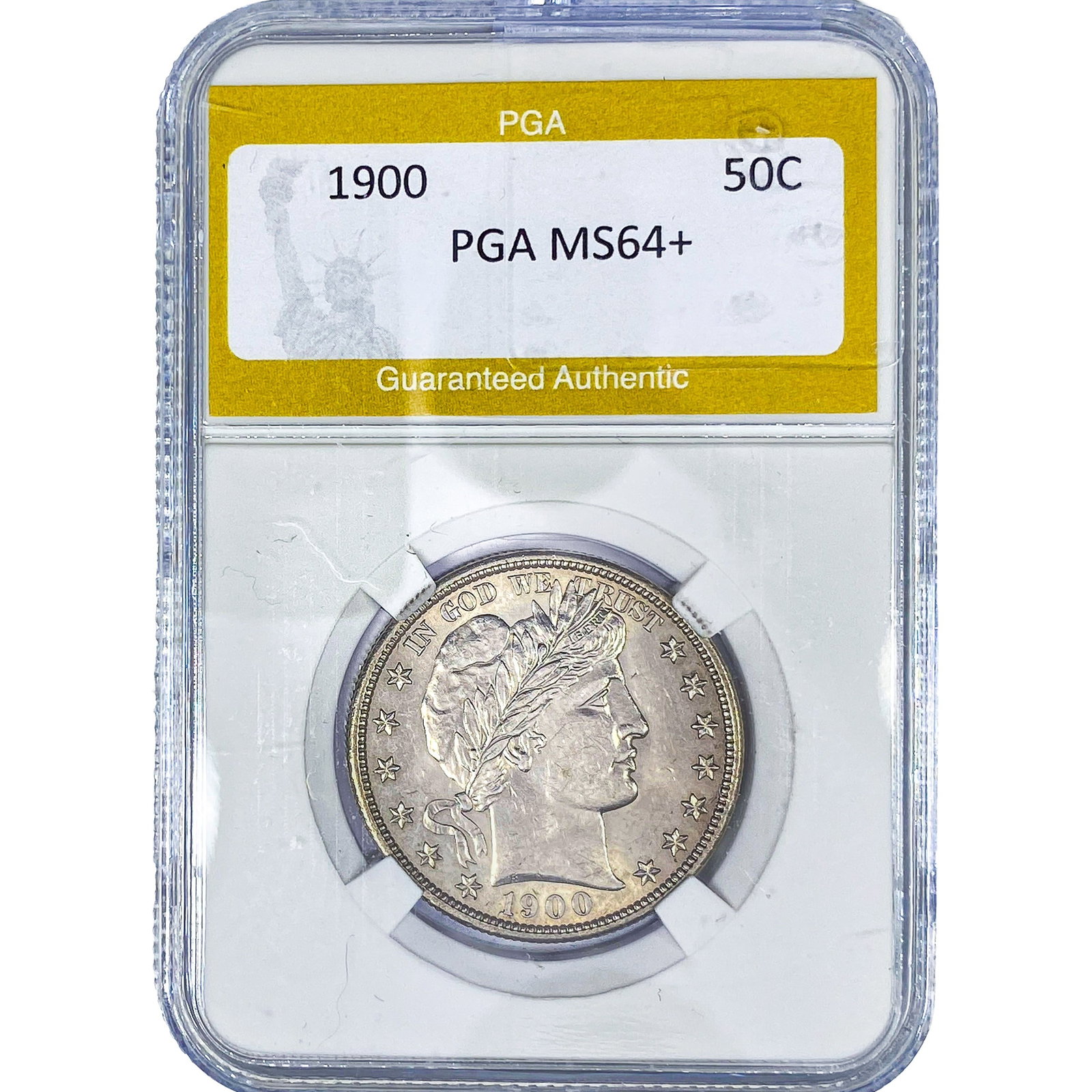 1900 Barber Half Dollar PGA MS64+: 1900 Barber Half Dollar PGA MS64+