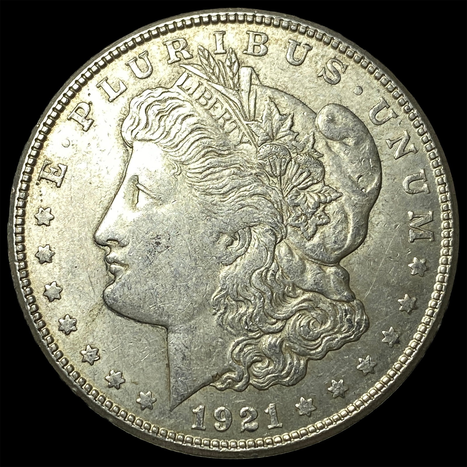 1921-S Silver Morgan Dollar CHOICE AU: 1921-S Silver Morgan Dollar CHOICE AU