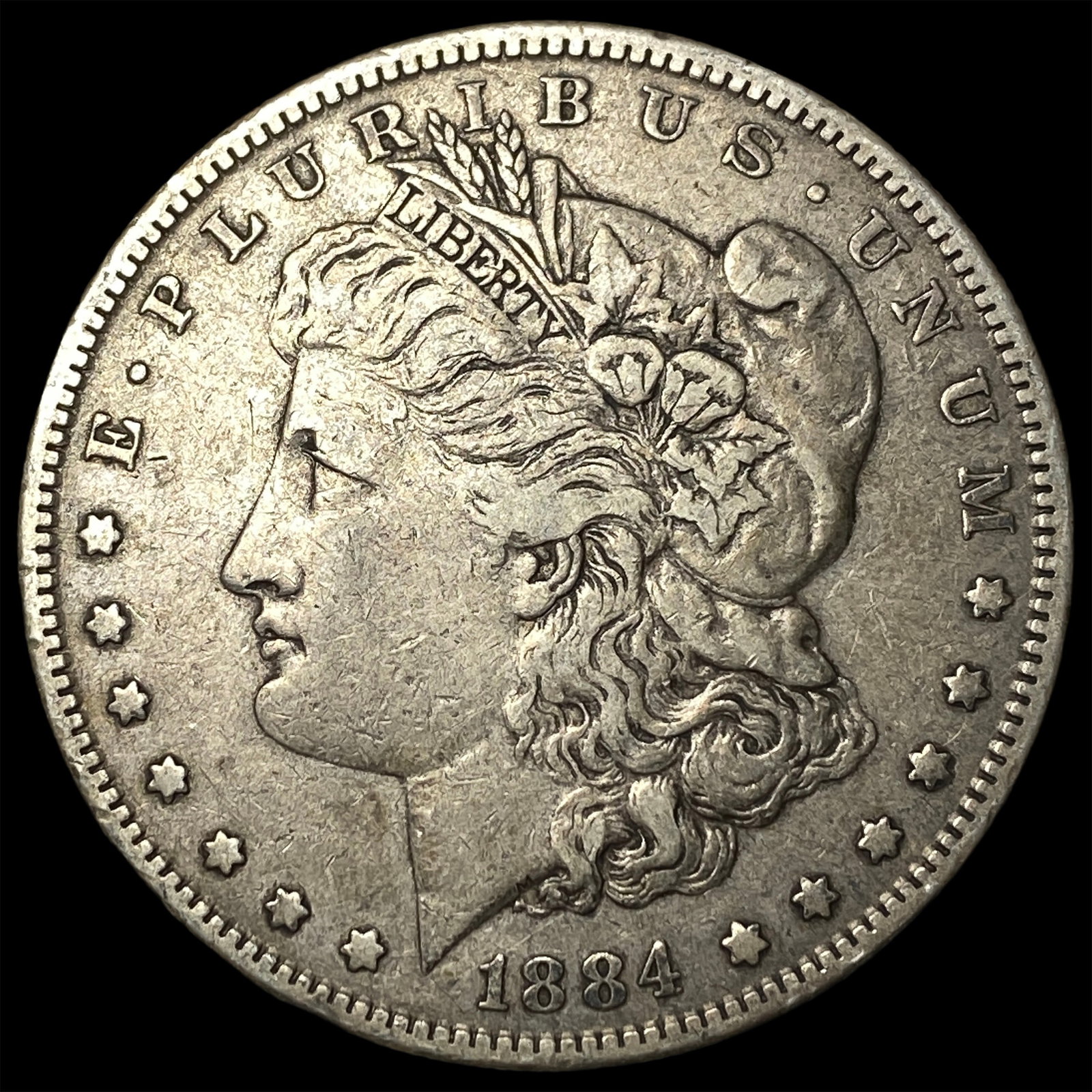 1884-S Silver Morgan Dollar NEARLY UNCIRCULATED: 1884-S Silver Morgan Dollar NEARLY UNCIRCULATED