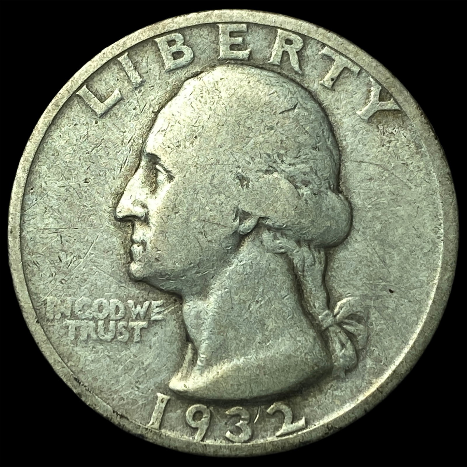 1932-S Silver Washington Quarter NEARLY UNCIRCULATED: 1932-S Silver Washington Quarter NEARLY UNCIRCULATED
