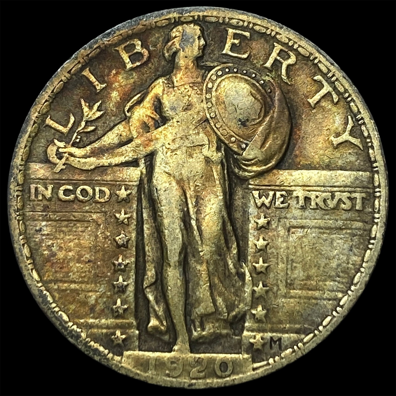 1920 Standing Liberty Quarter CLOSELY UNCIRCULATED: 1920 Standing Liberty Quarter CLOSELY UNCIRCULATED