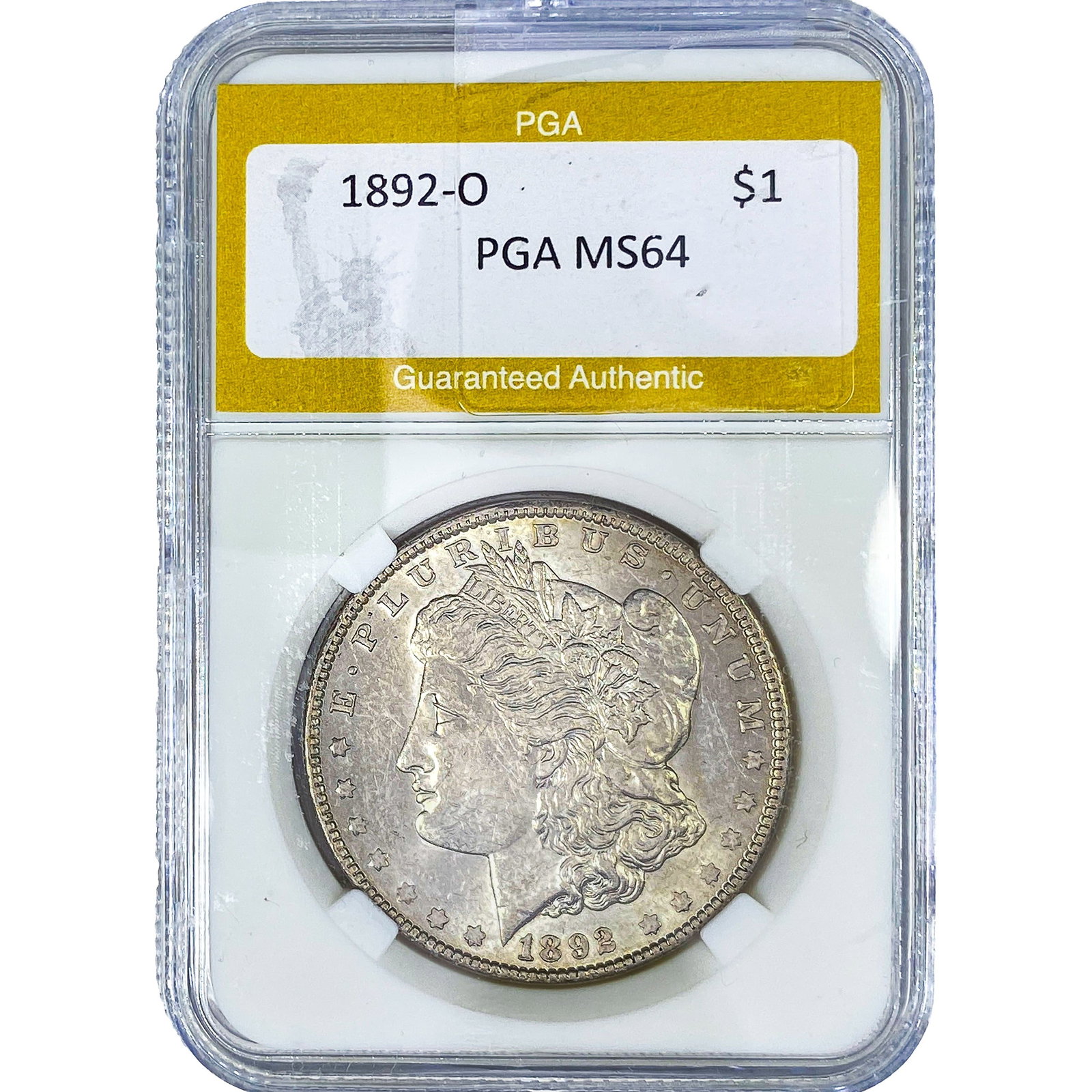 1892-O Morgan Silver Dollar PGA MS64 (1 of 2)