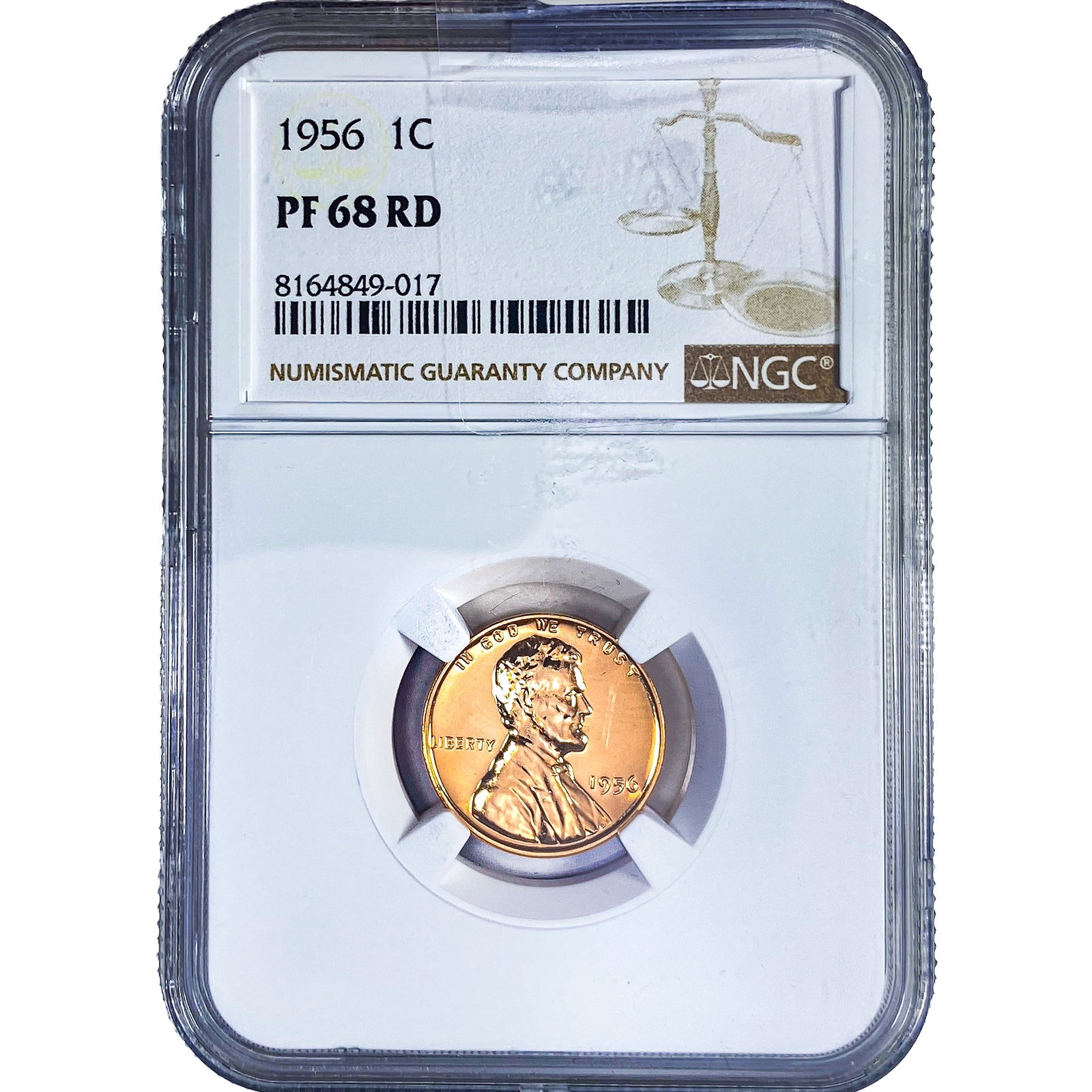 1956 Wheat Cent NGC PF68 RD (1 of 2)