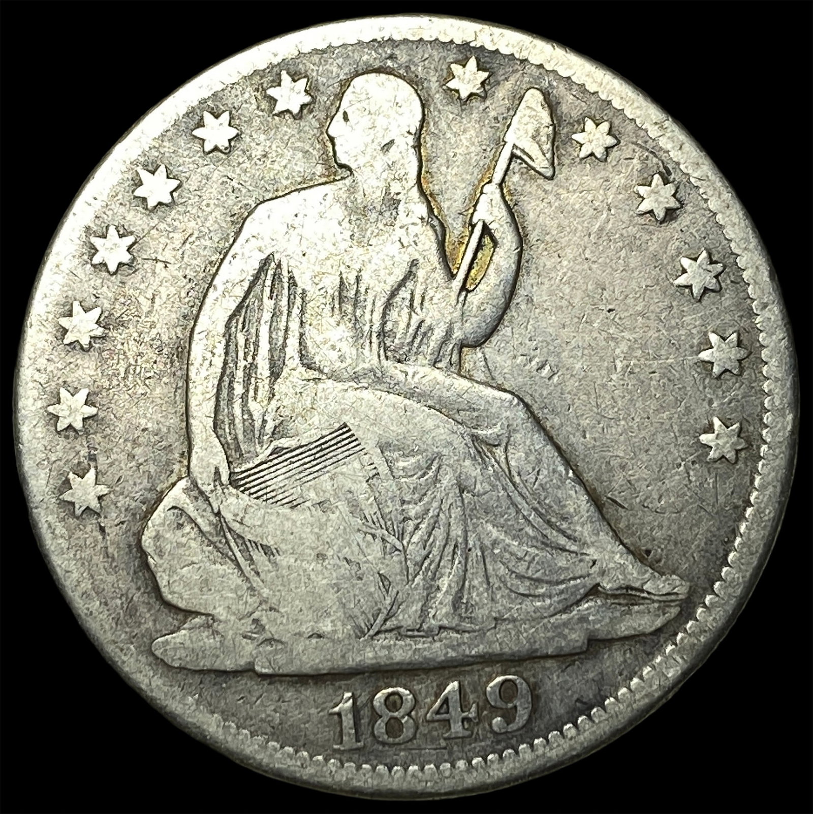 1849-O Silver Half Dollar LIGHTLY CIRCULATED (1 of 2)