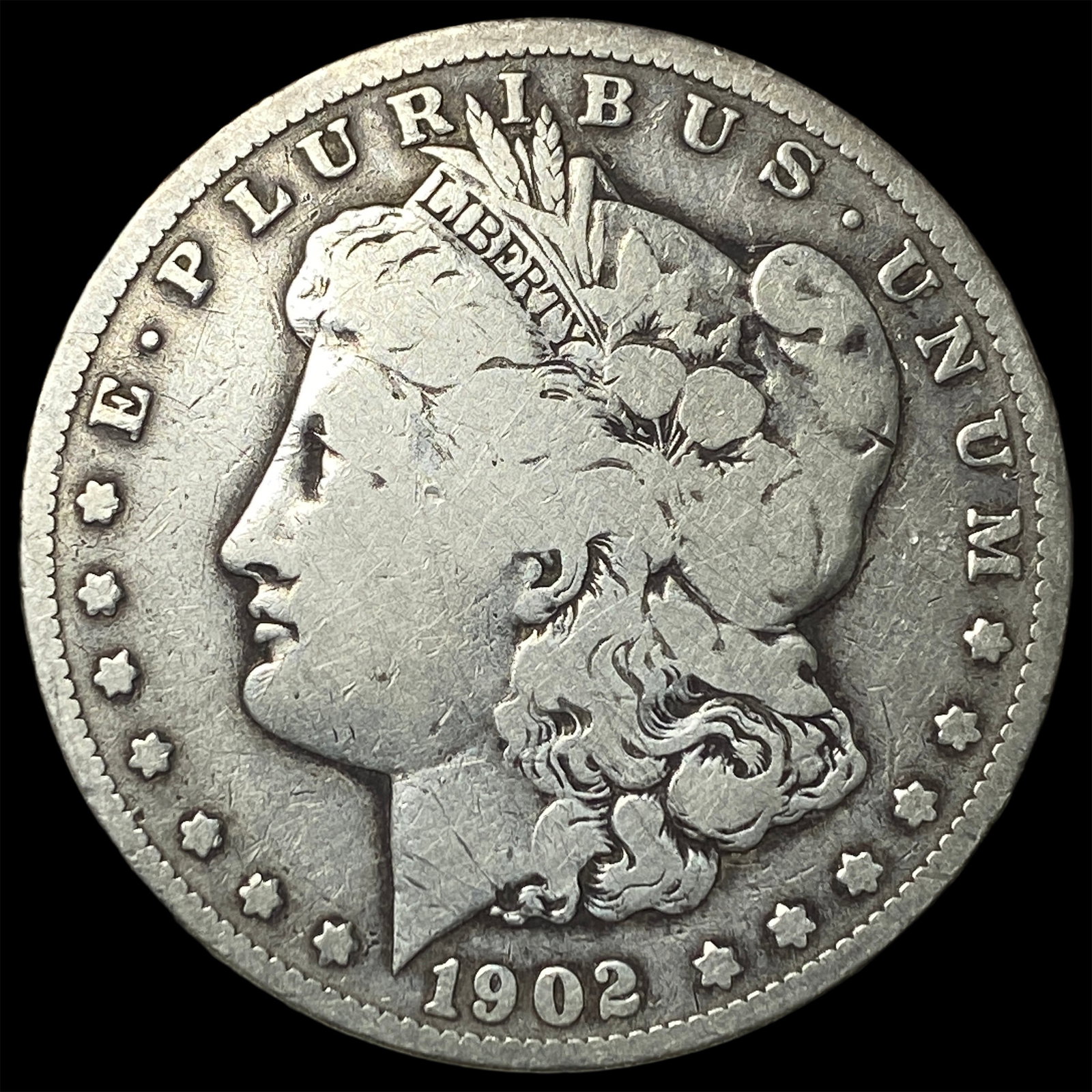 1902-S Silver Morgan Dollar NICELY CIRCULATED: 1902-S Silver Morgan Dollar NICELY CIRCULATED
