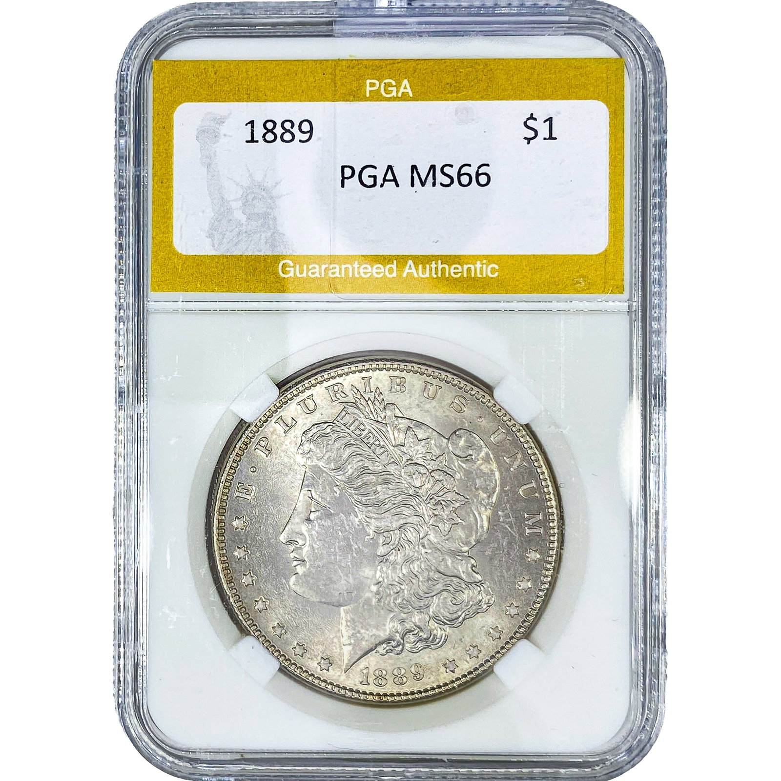 1889 Morgan Silver Dollar PGA MS66: 1889 Morgan Silver Dollar PGA MS66