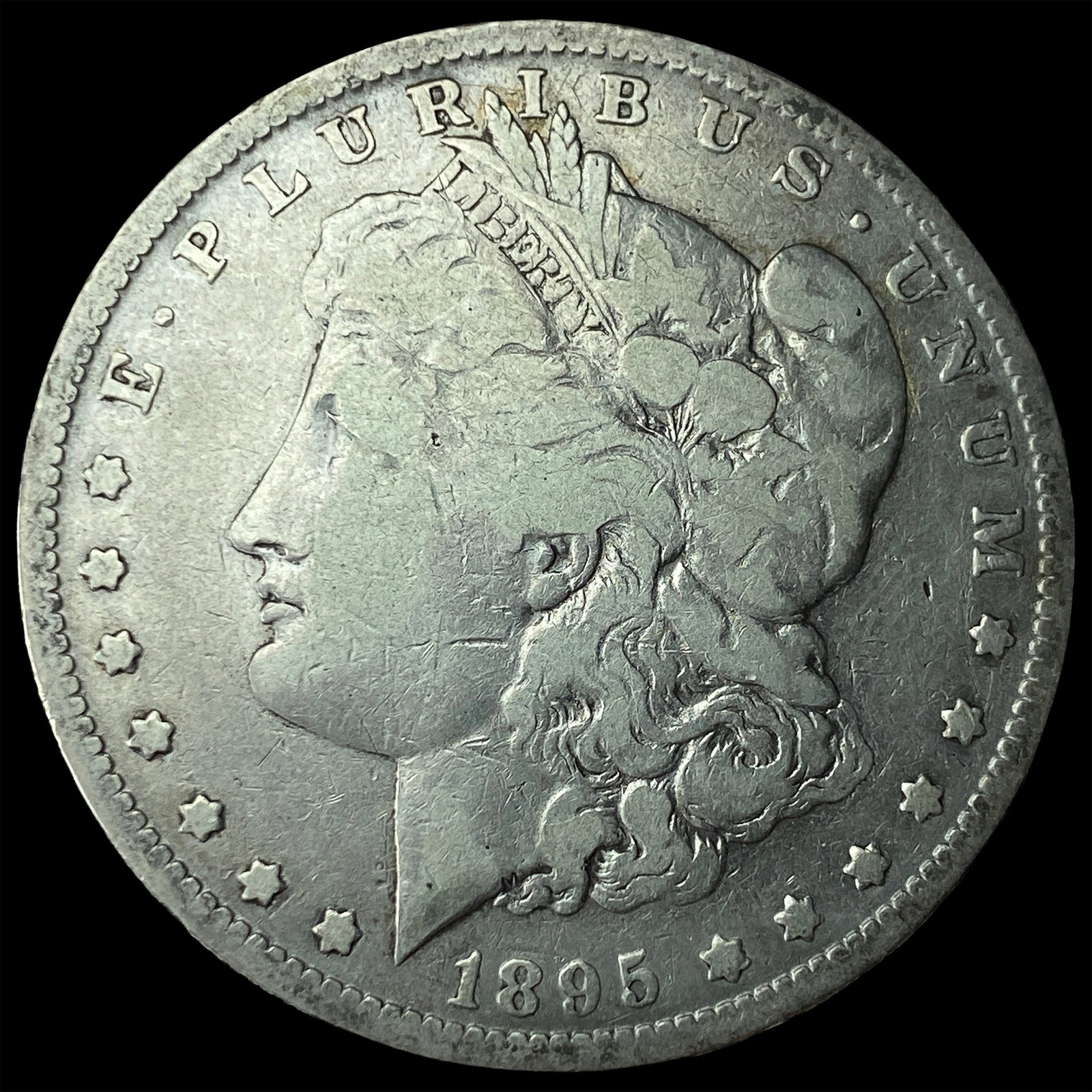 1895 Silver Morgan Dollar NICELY CIRCULATED: 1895 Silver Morgan Dollar NICELY CIRCULATED