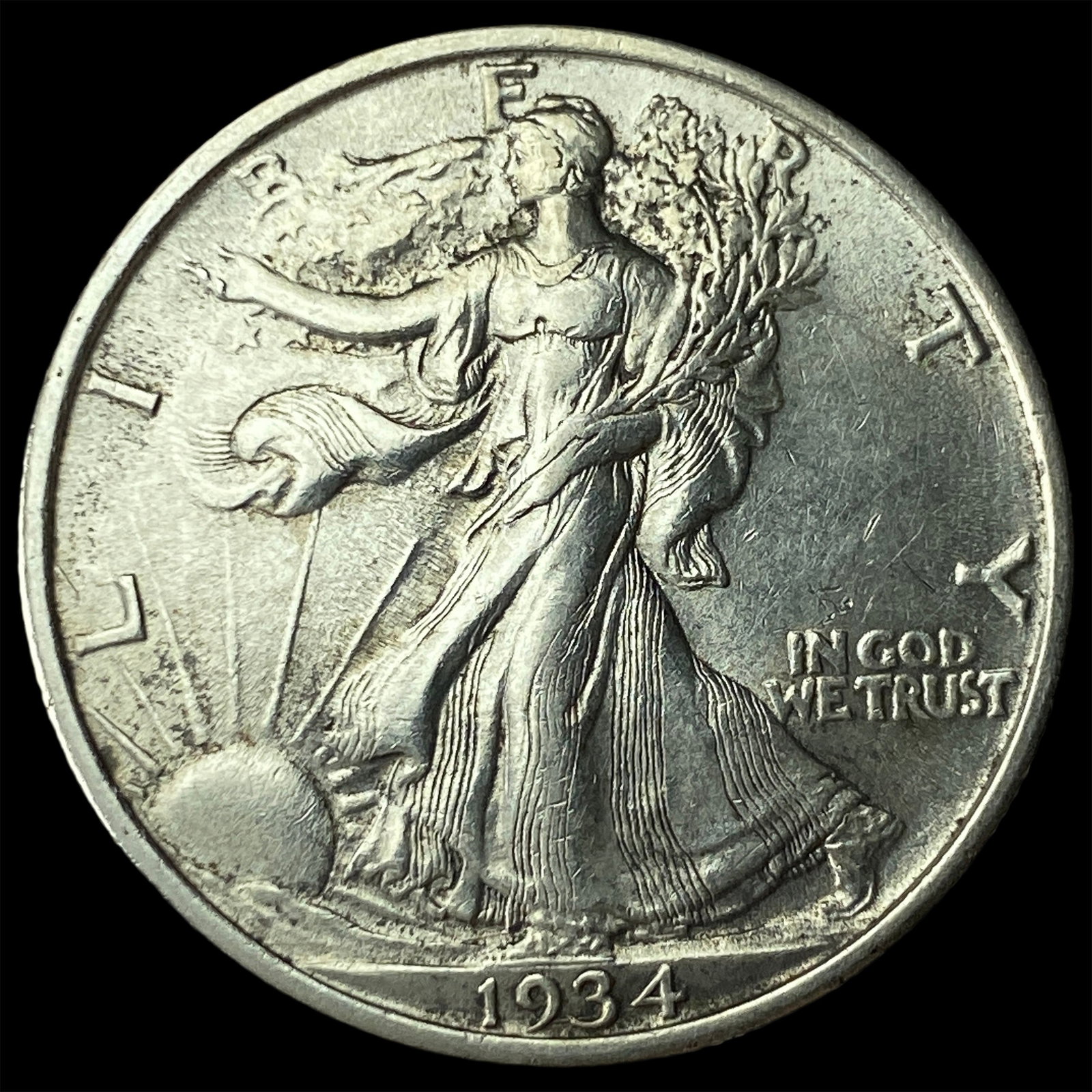 1934 Silver Walking Liberty Half Dollar UNCIRCULATED: 1934 Silver Walking Liberty Half Dollar UNCIRCULATED