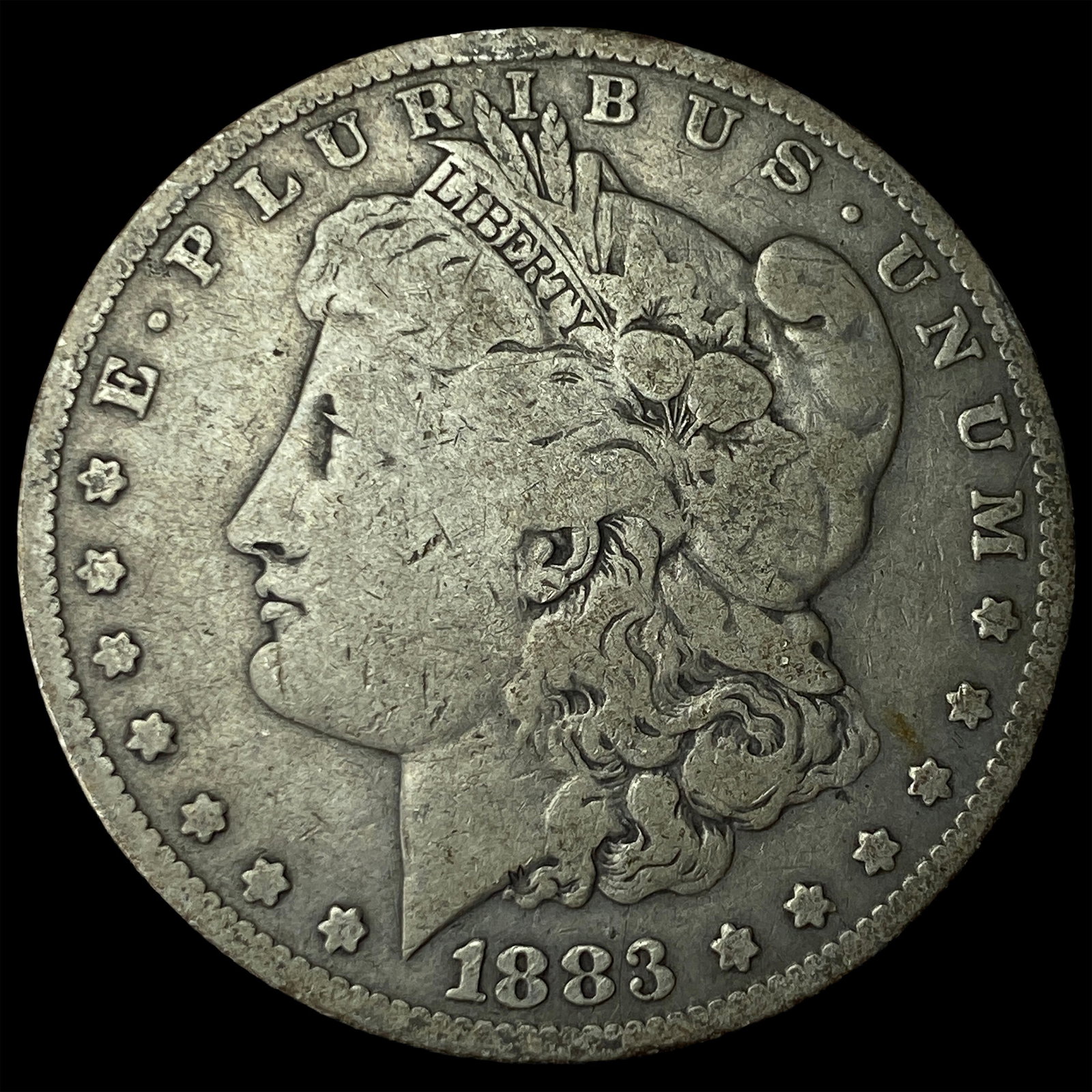 1883 Silver Morgan Dollar LIGHTLY CIRCULATED: 1883 Silver Morgan Dollar LIGHTLY CIRCULATED