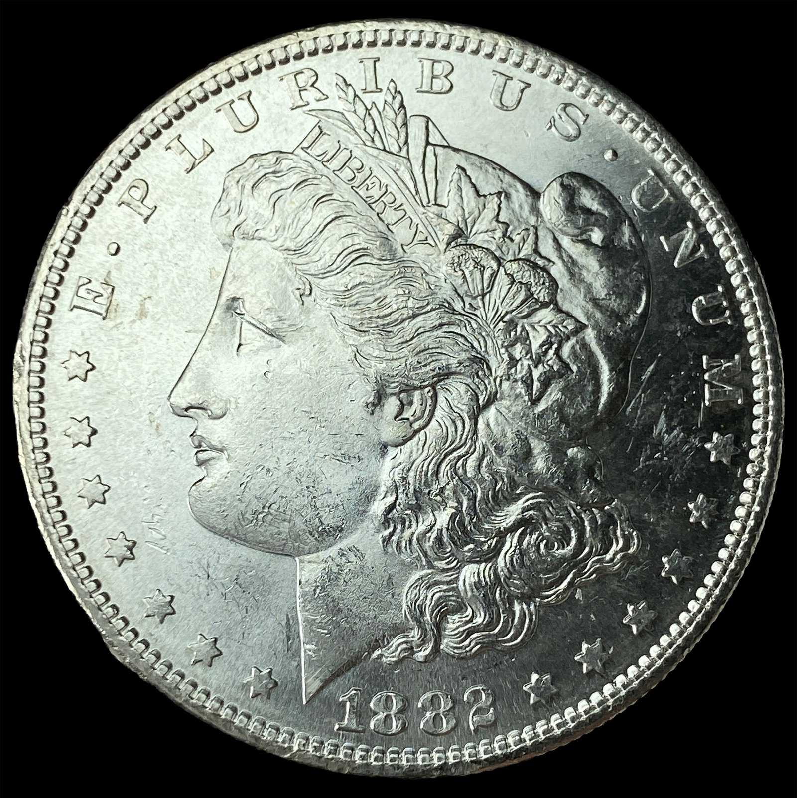 1882-S Silver Morgan Dollar CHOICE BU (1 of 2)