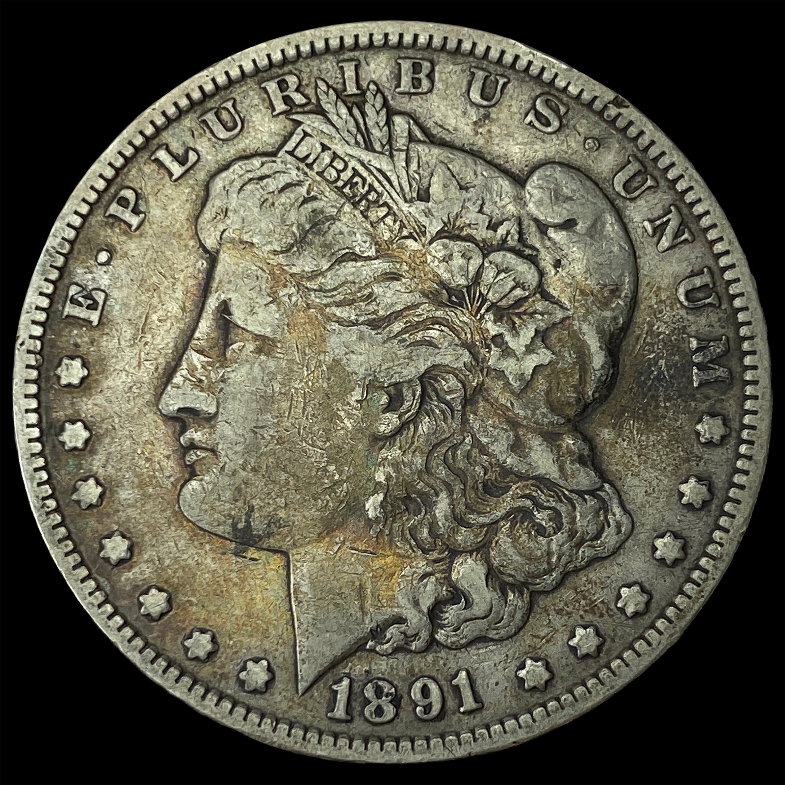 1891-CC Silver Morgan Dollar NEARLY UNCIRCULATED: 1891-CC Silver Morgan Dollar NEARLY UNCIRCULATED