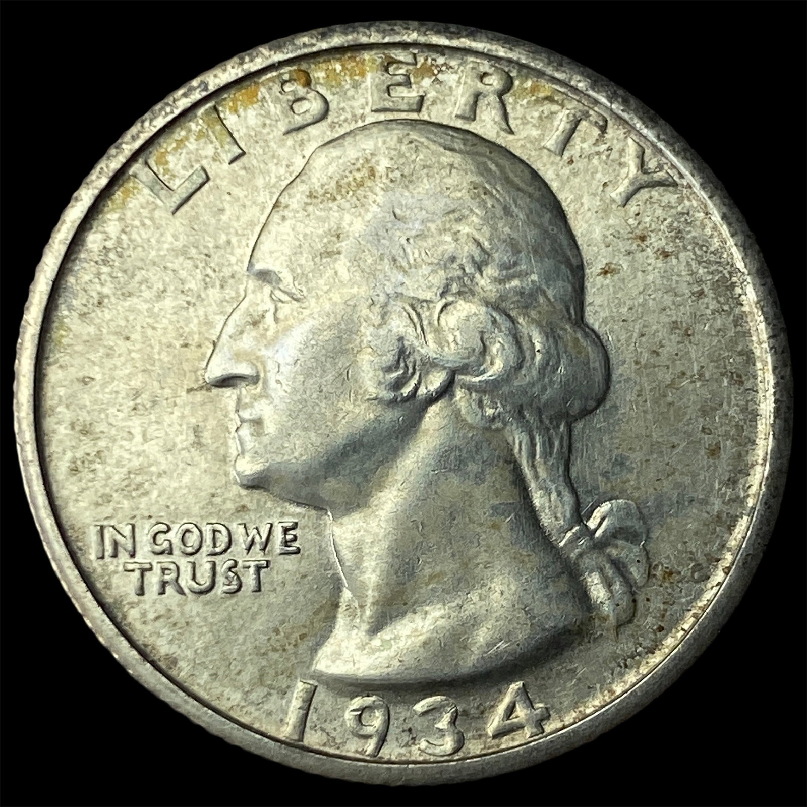 1934 Silver Washington Quarter UNCIRCULATED: 1934 Silver Washington Quarter UNCIRCULATED