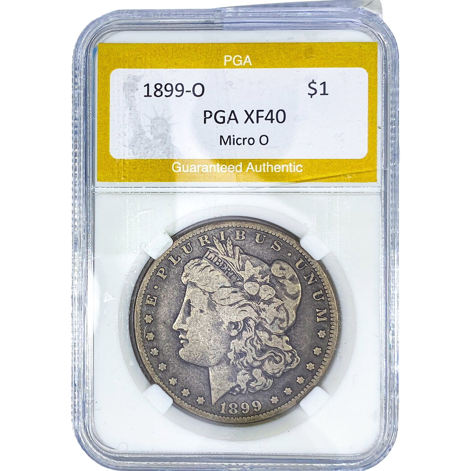 1899-O Morgan Silver Dollar PGA XF40 Micro O: 1899-O Morgan Silver Dollar PGA XF40 Micro O