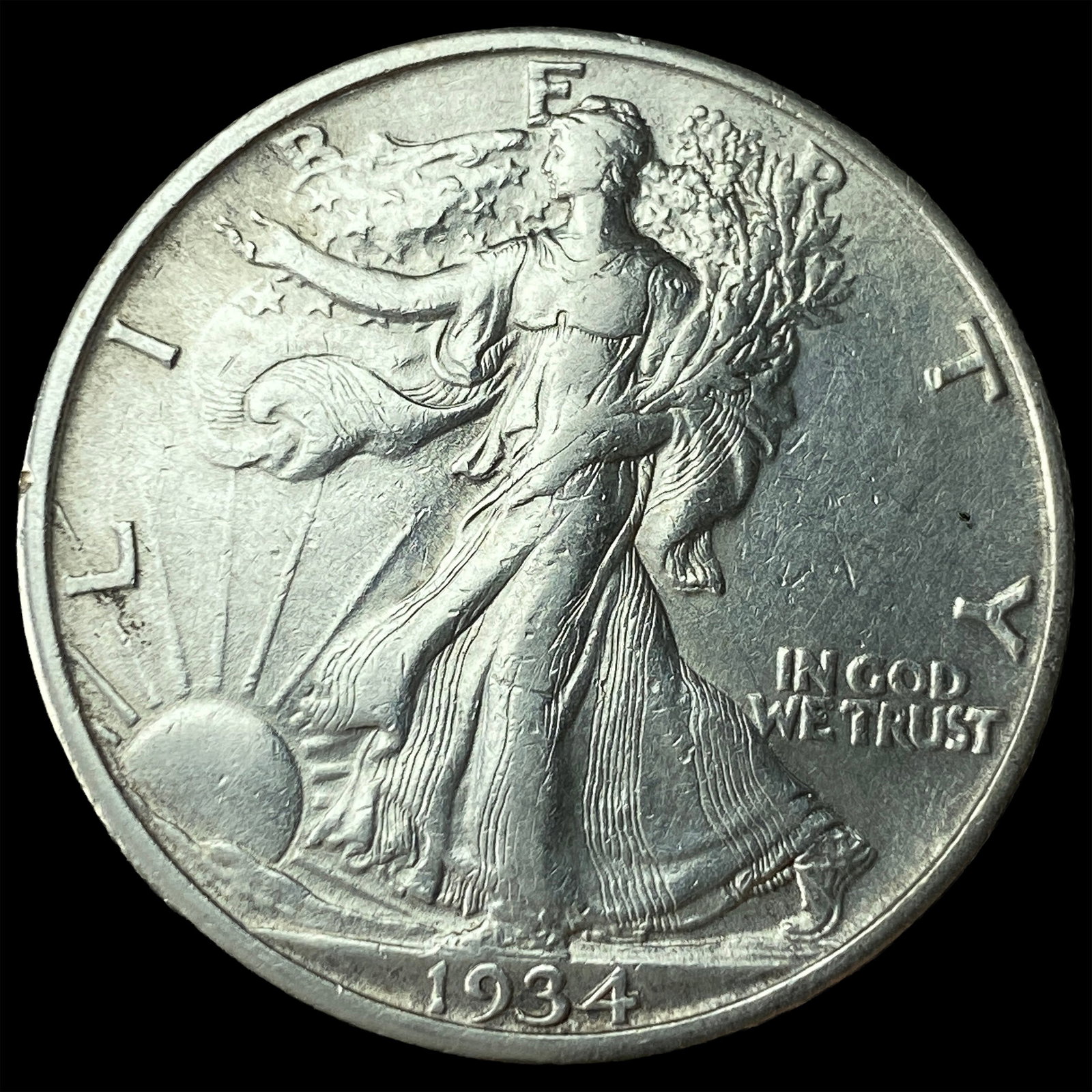 1934 Silver Half Dollar Walking Liberty UNCIRCULATED: 1934 Silver Half Dollar Walking Liberty UNCIRCULATED