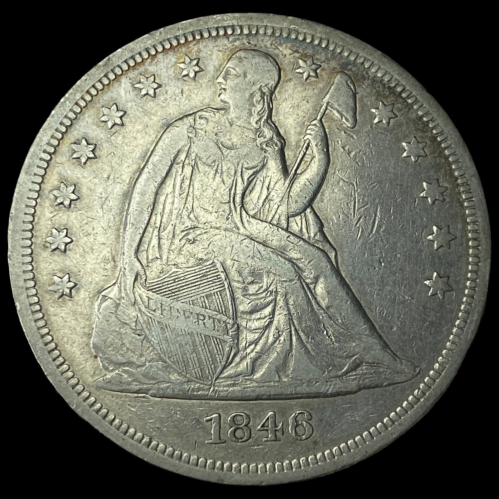 1846 Silver Dollar NEARLY UNCIRCULATED (1 of 2)