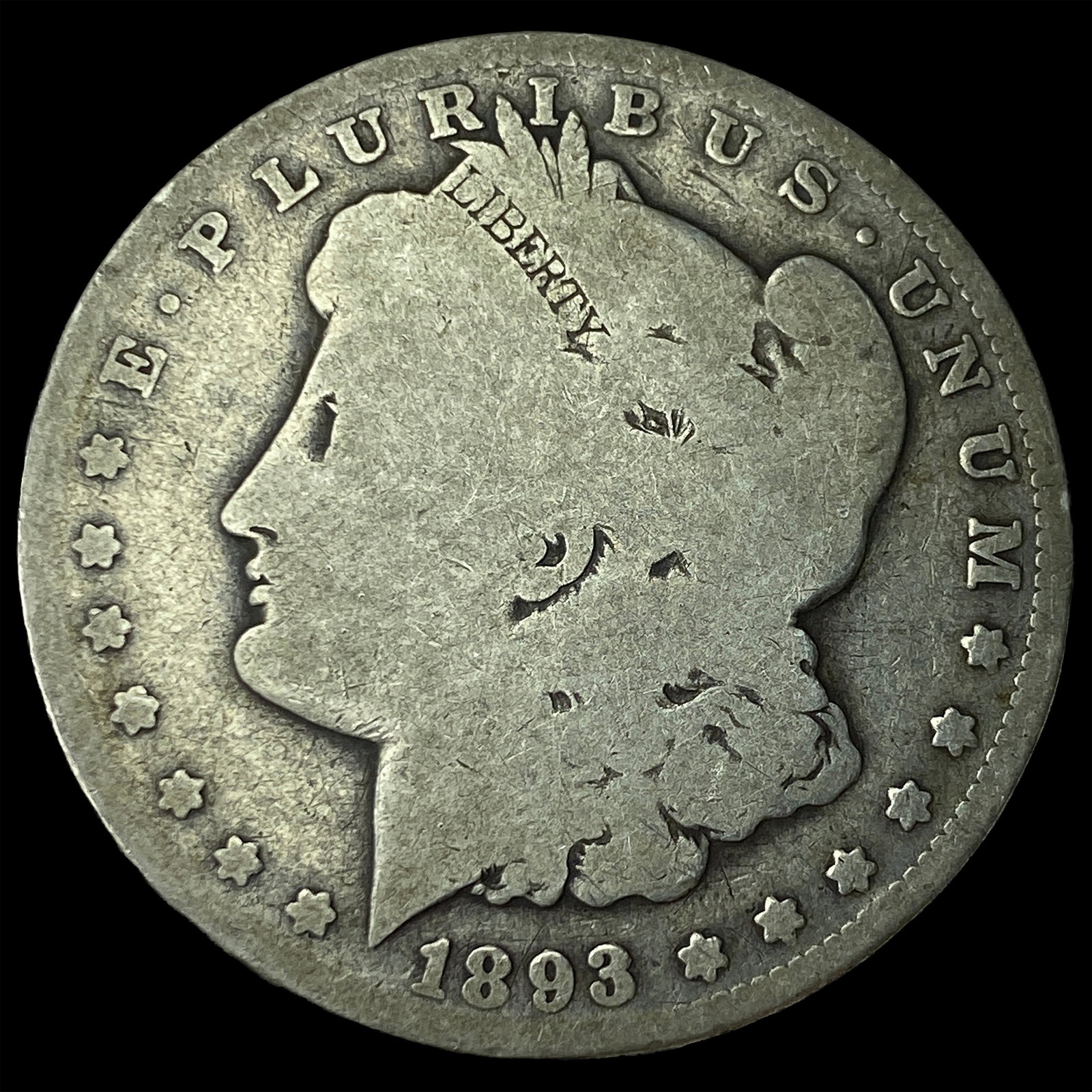 1893-O Silver Morgan Dollar NICELY CIRCULATED: 1893-O Silver Morgan Dollar NICELY CIRCULATED