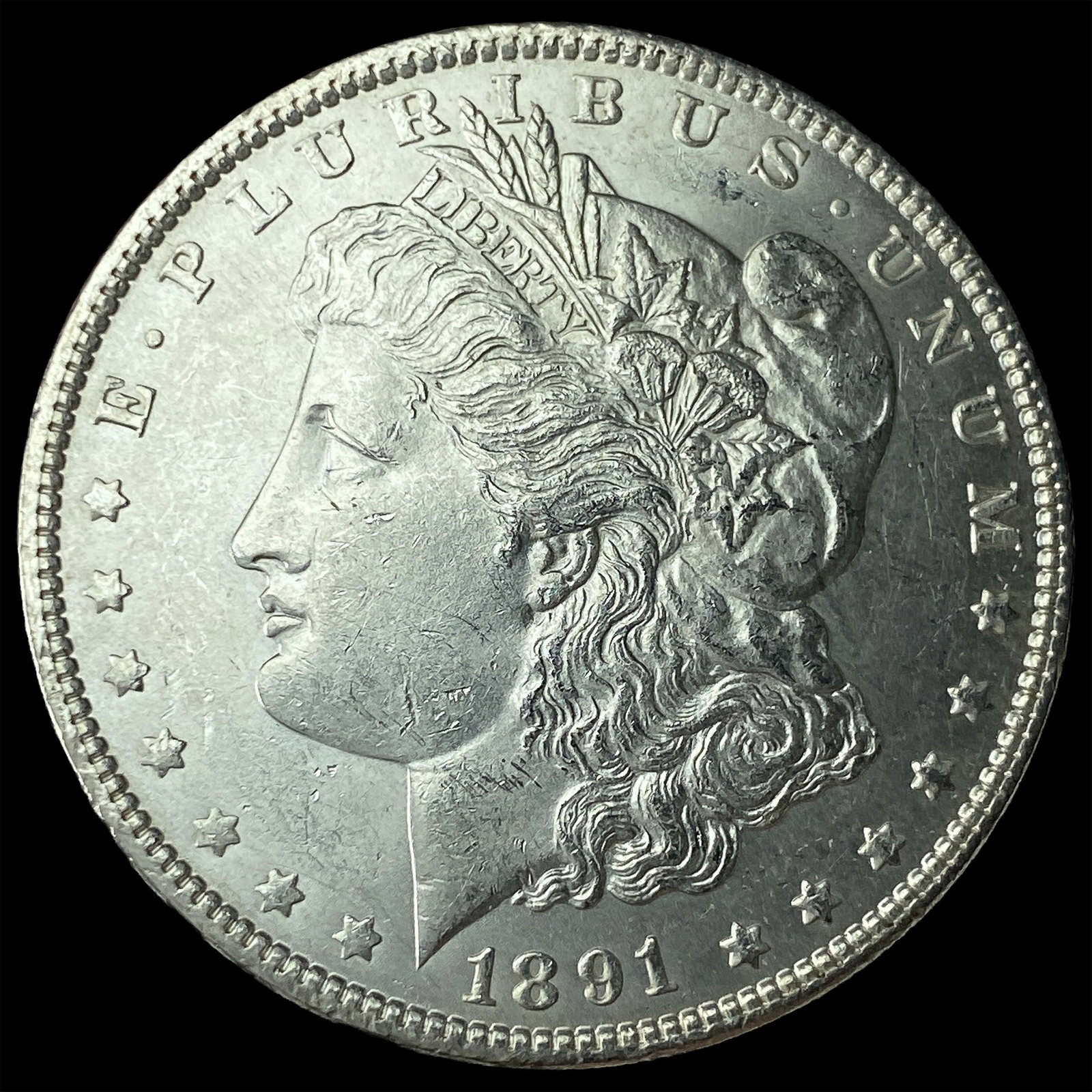 1891 Morgan Silver Dollar UNCIRCULATED: 1891 Morgan Silver Dollar UNCIRCULATED