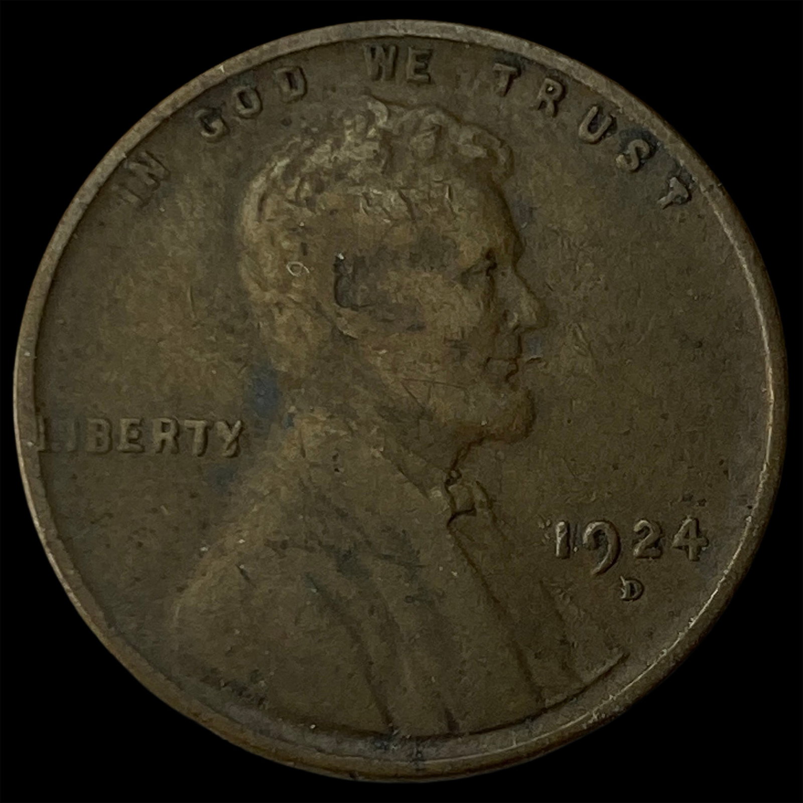 1924-D Lincoln Wheat Cent NEARLY UNCIRCULATED: 1924-D Lincoln Wheat Cent NEARLY UNCIRCULATED