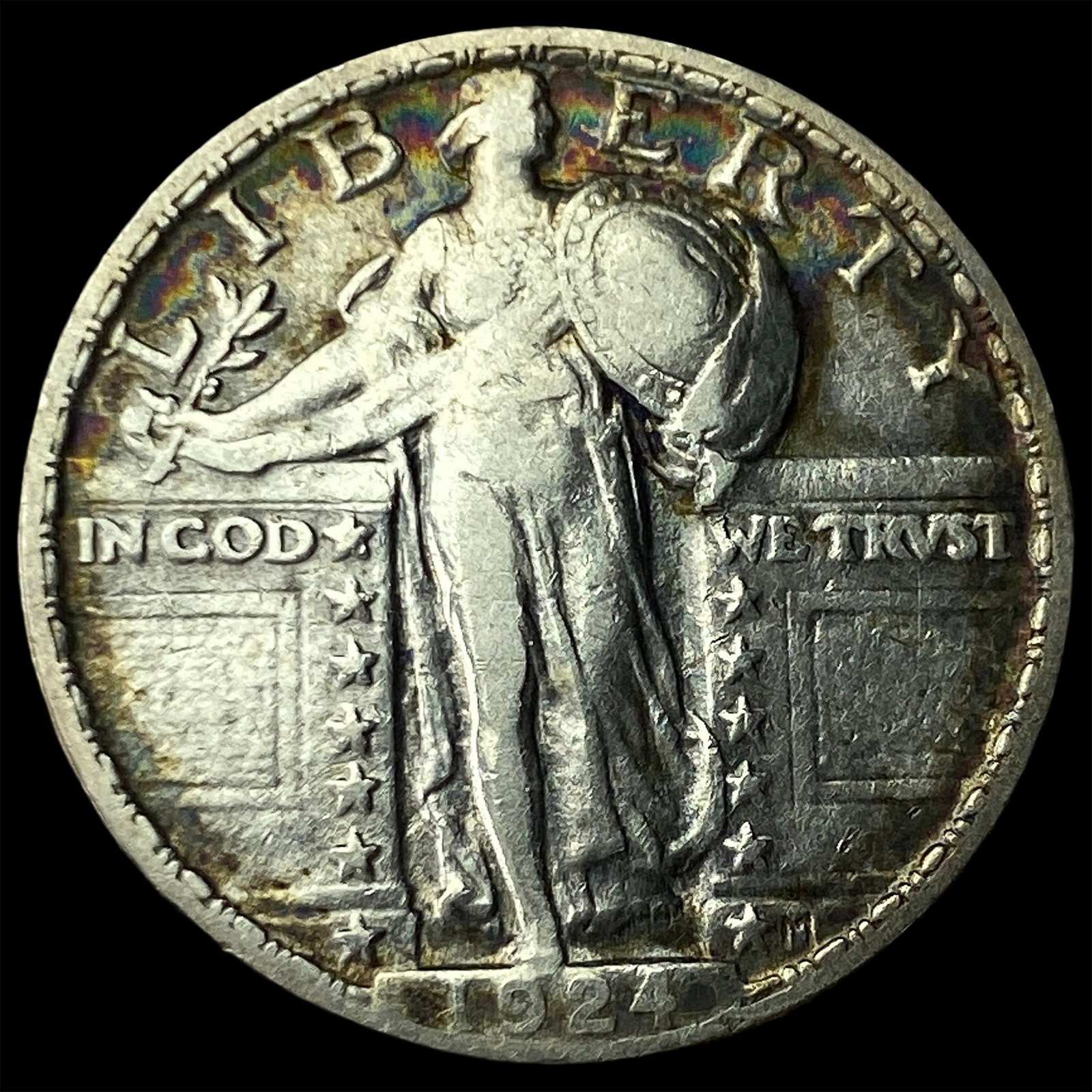 1924 Standing Liberty Silver Quarter NEARLY UNCIRCULATED: 1924 Standing Liberty Silver Quarter NEARLY UNCIRCULATED