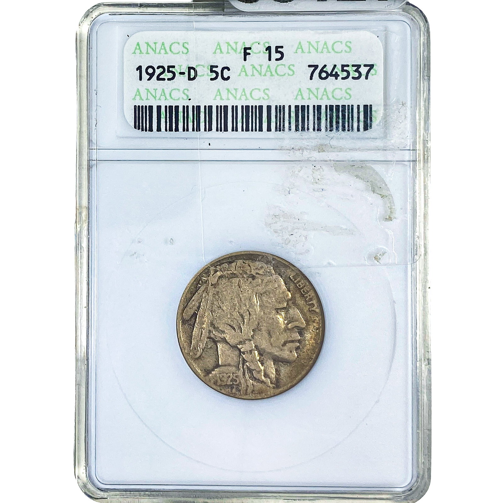 1925-D Buffalo Nickel ANACS F15 (1 of 2)