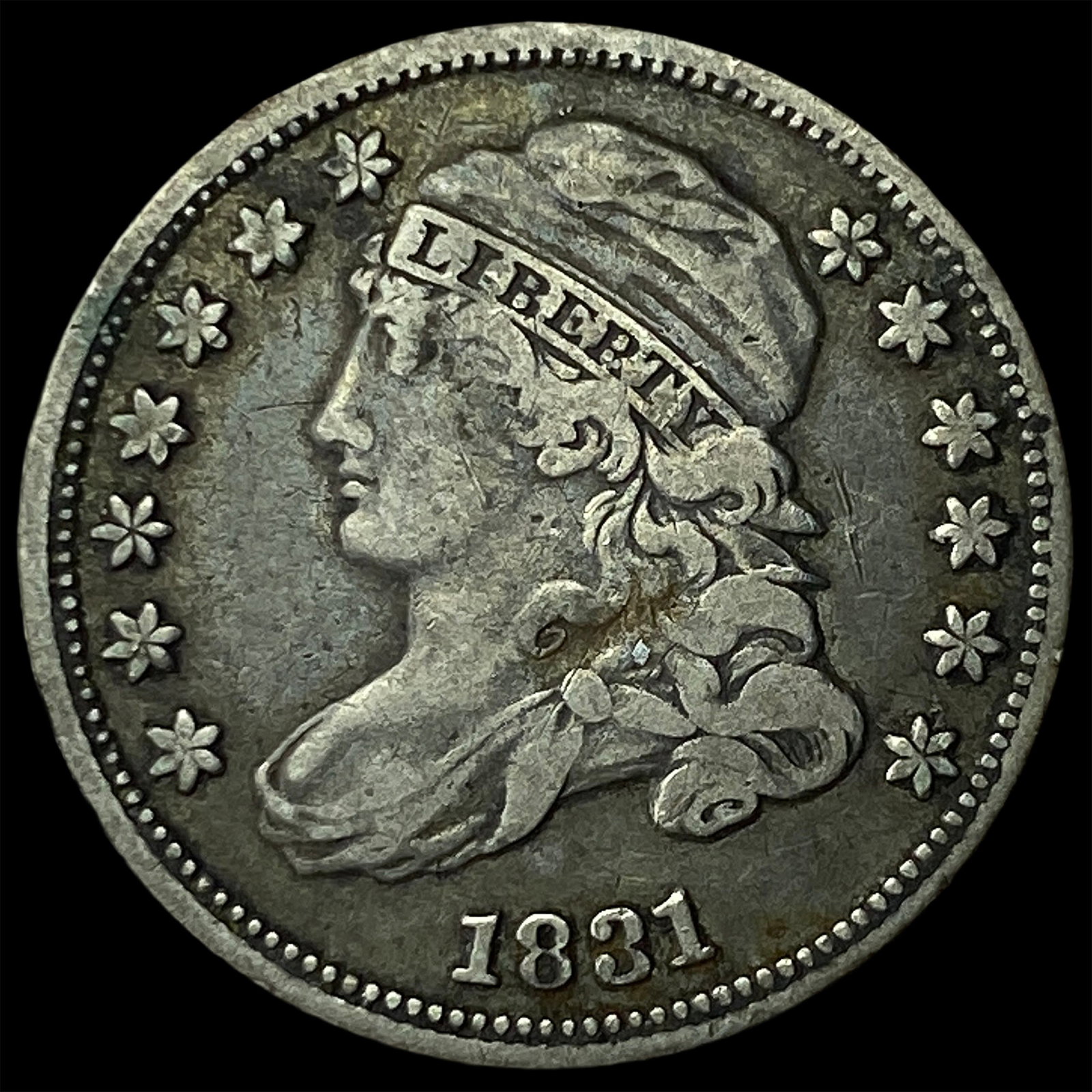 1831 Capped Bust Dime NEARLY UNCIRCULATED: 1831 Capped Bust Dime NEARLY UNCIRCULATED