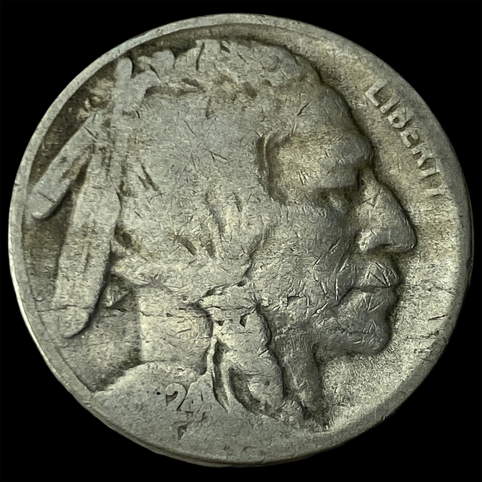 1924-S Buffalo Nickel LIGHTLY CIRCULATED: 1924-S Buffalo Nickel LIGHTLY CIRCULATED