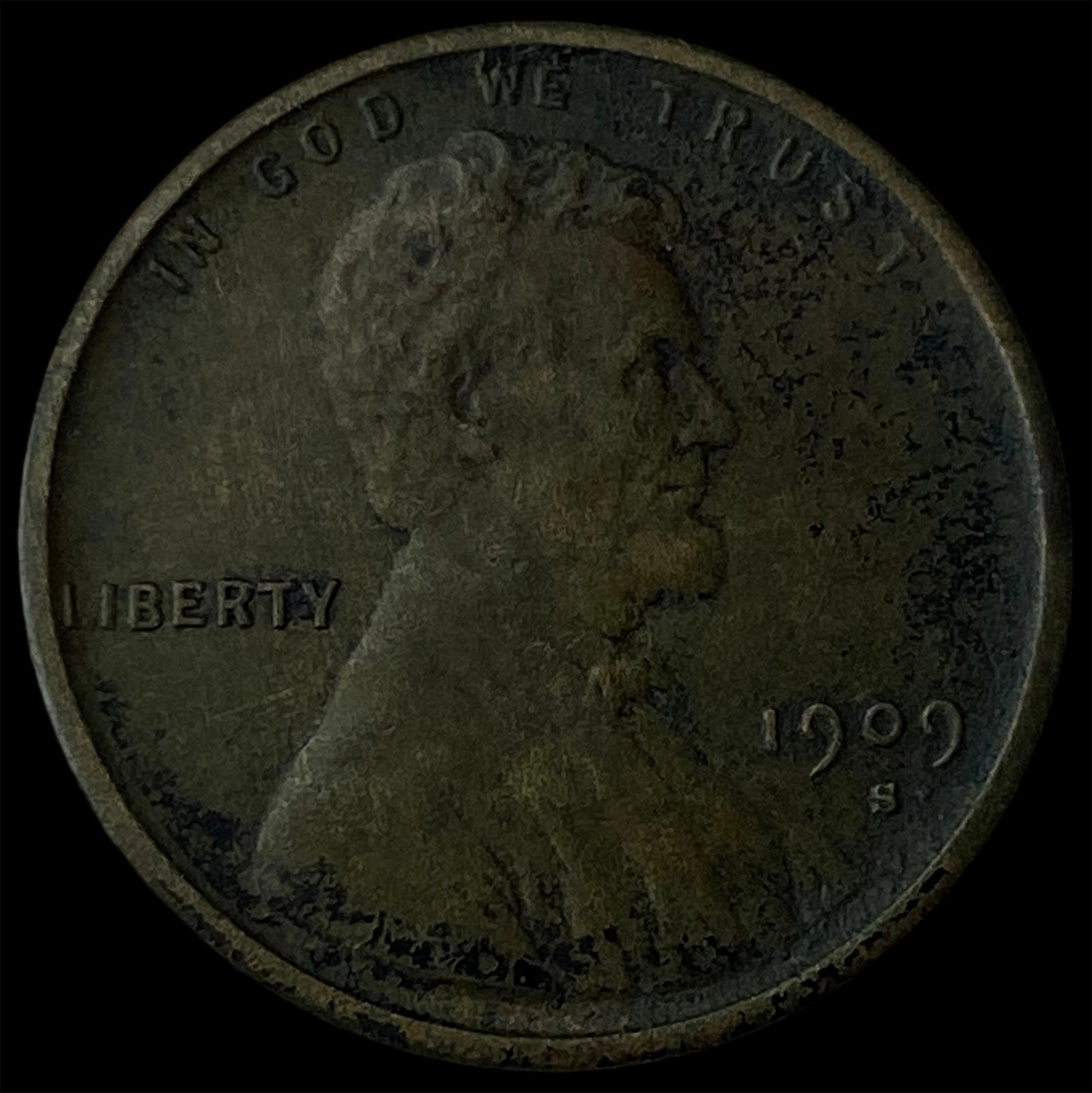 1909-S Lincoln Wheat Cent CLOSELY UNCIRCULATED (1 of 2)