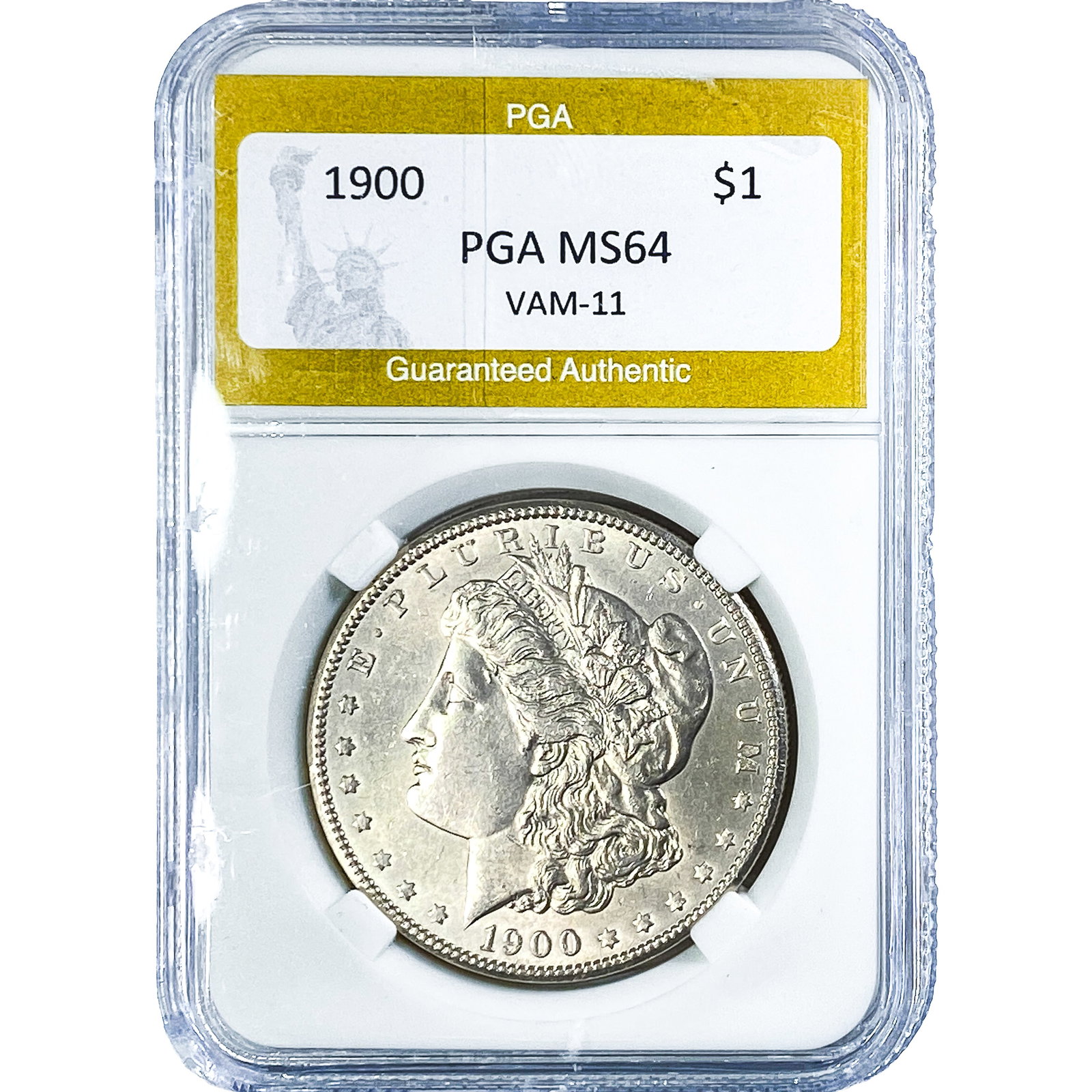 1900 Morgan Silver Dollar PGA MS64 VAM-11: 1900 Morgan Silver Dollar PGA MS64 VAM-11