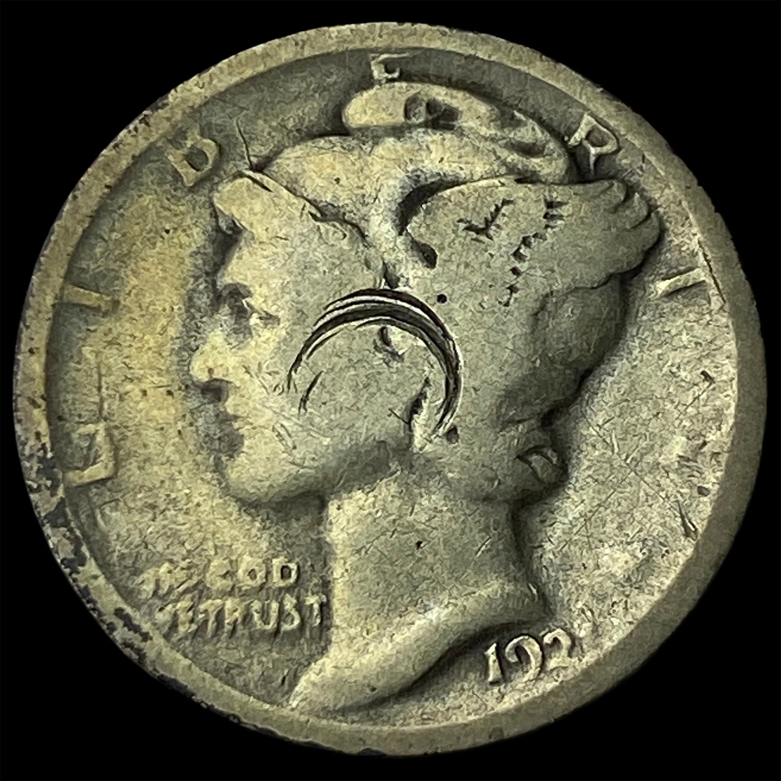 1923 Mercury Dime LIGHTLY CIRCULATED (1 of 2)